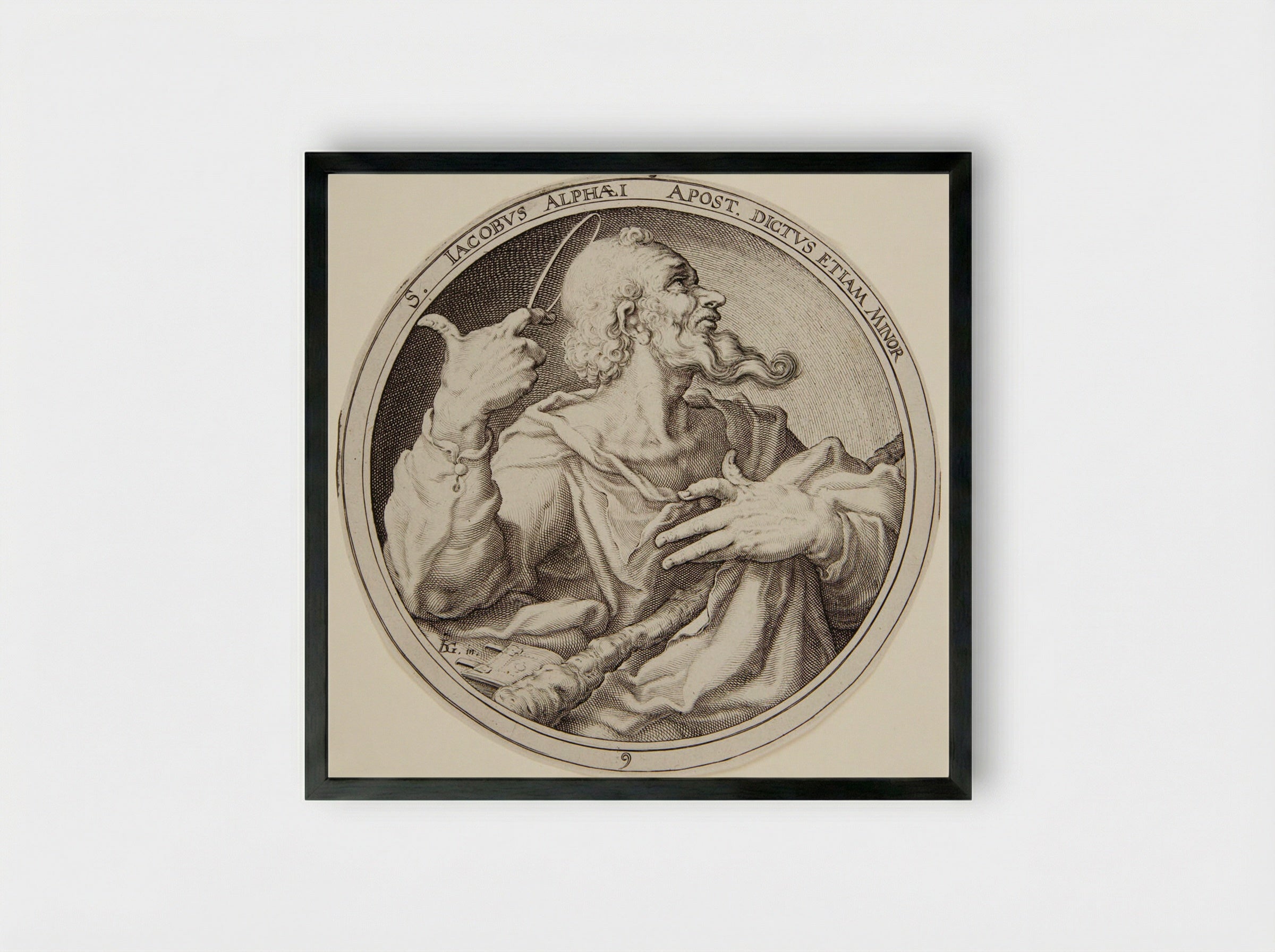 Saint James the Lesser - Zacharias Dolendo - Framed Print Black
