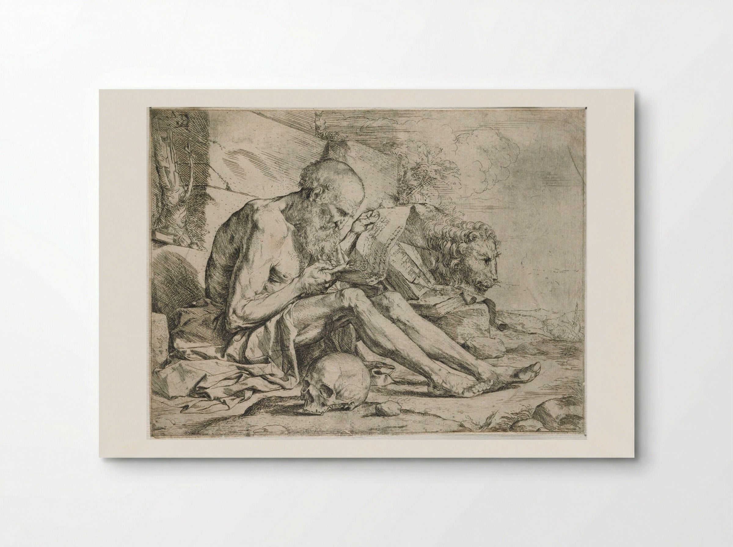 Saint Jerome Reading - Jusepe de Ribera - Poster