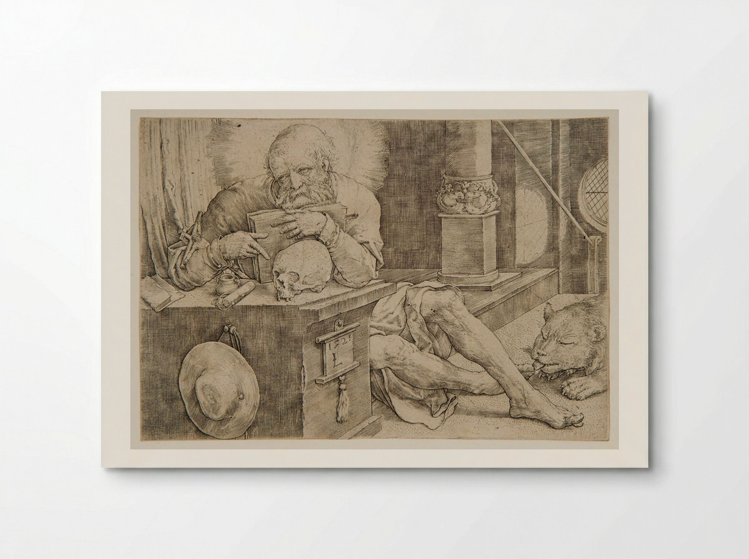 Saint Jerome in His Chamber - Lucas van Leyden - Poster