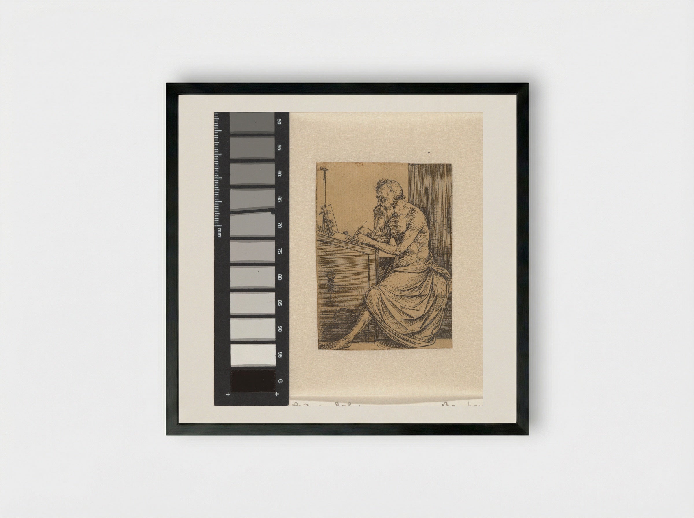 Saint Jerome in his Study - Jacopo de' Barbari - Framed Print Black
