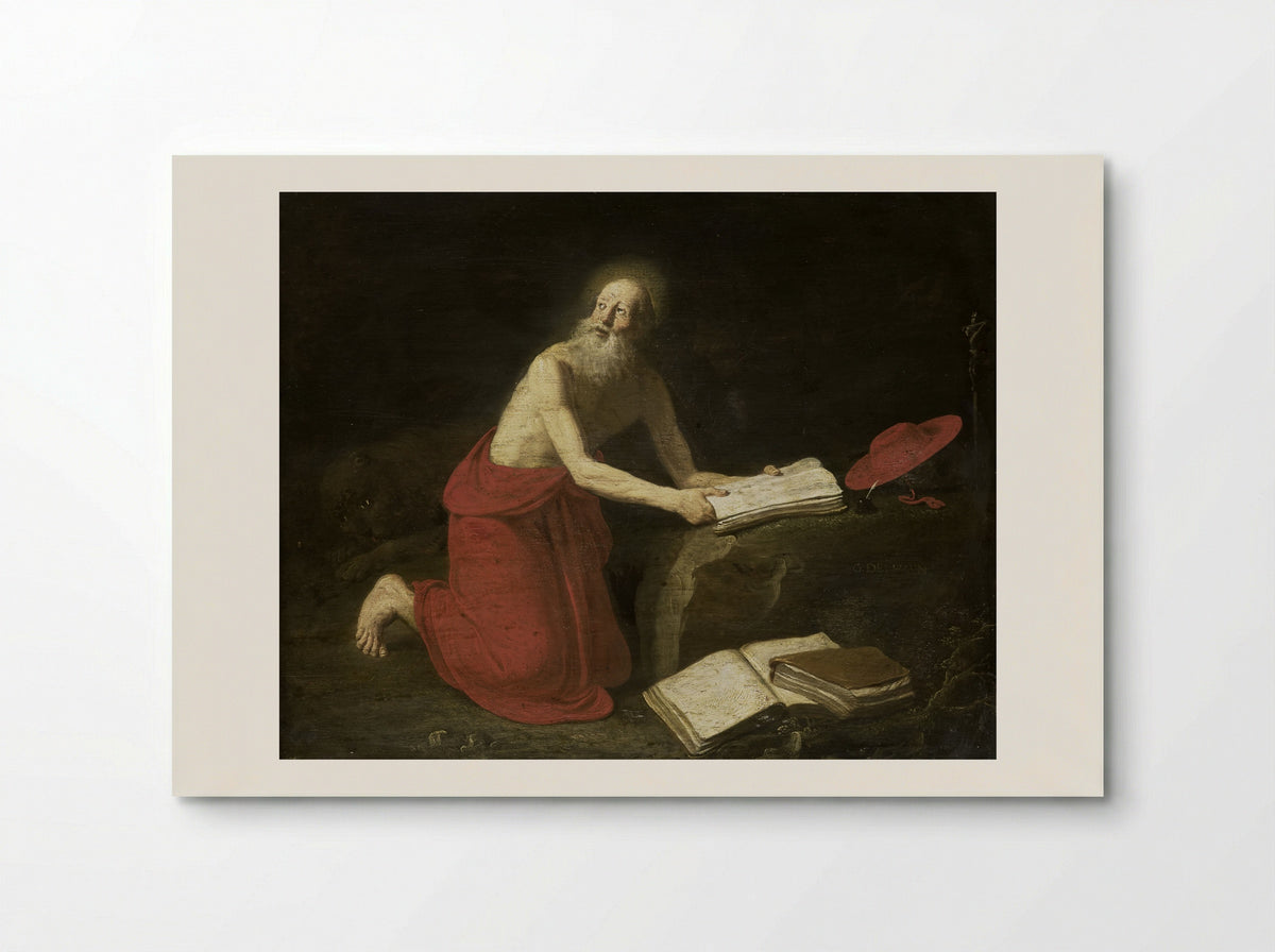 Saint Jerome in the Wilderness - Gerrit de Haen - Poster