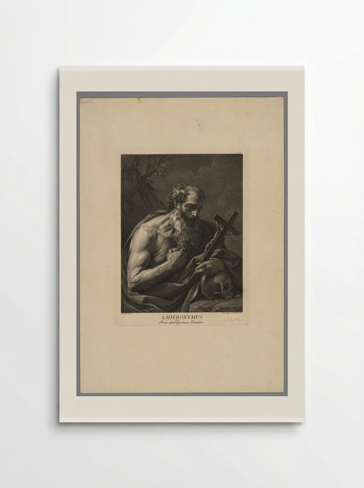 Saint Jerome - Domenico Cunego - Poster