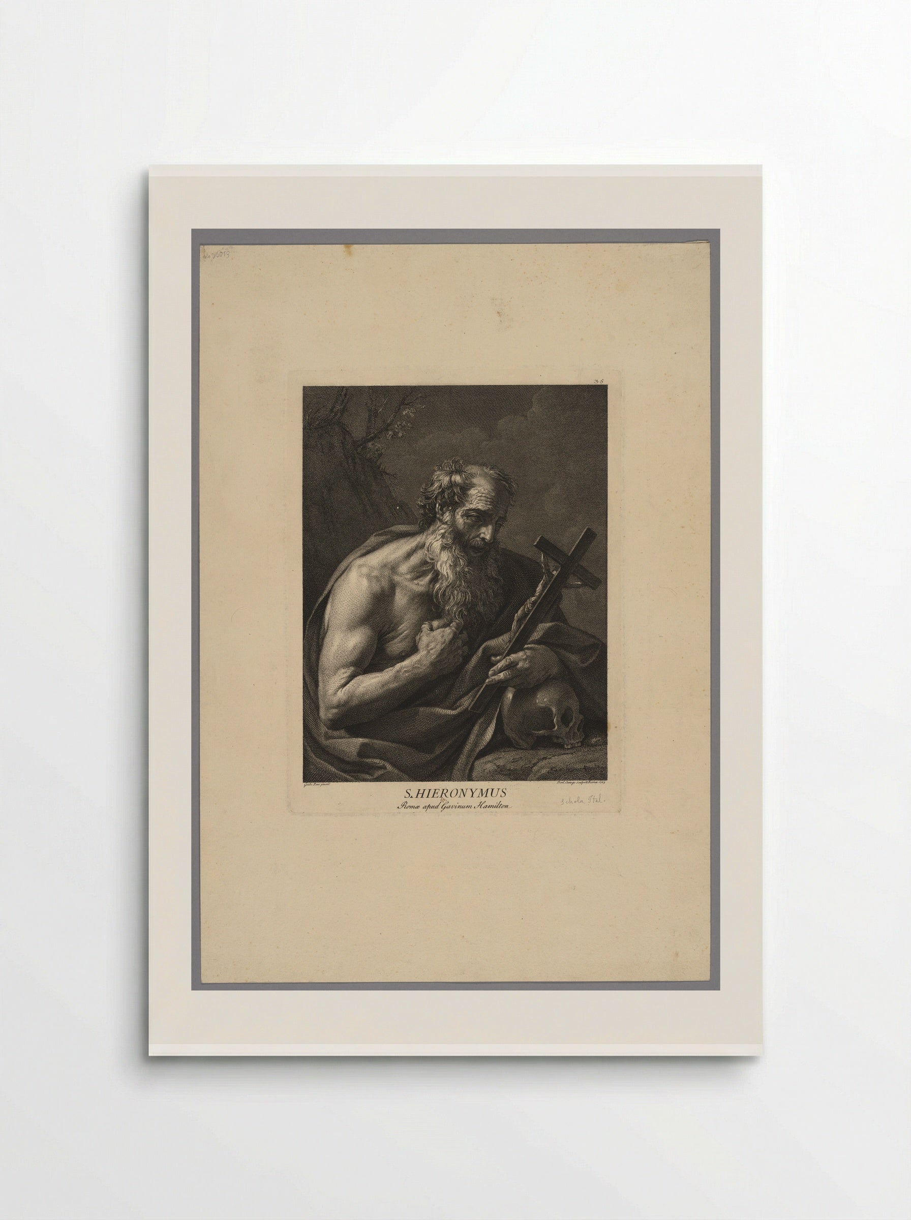 Saint Jerome - Domenico Cunego - Poster