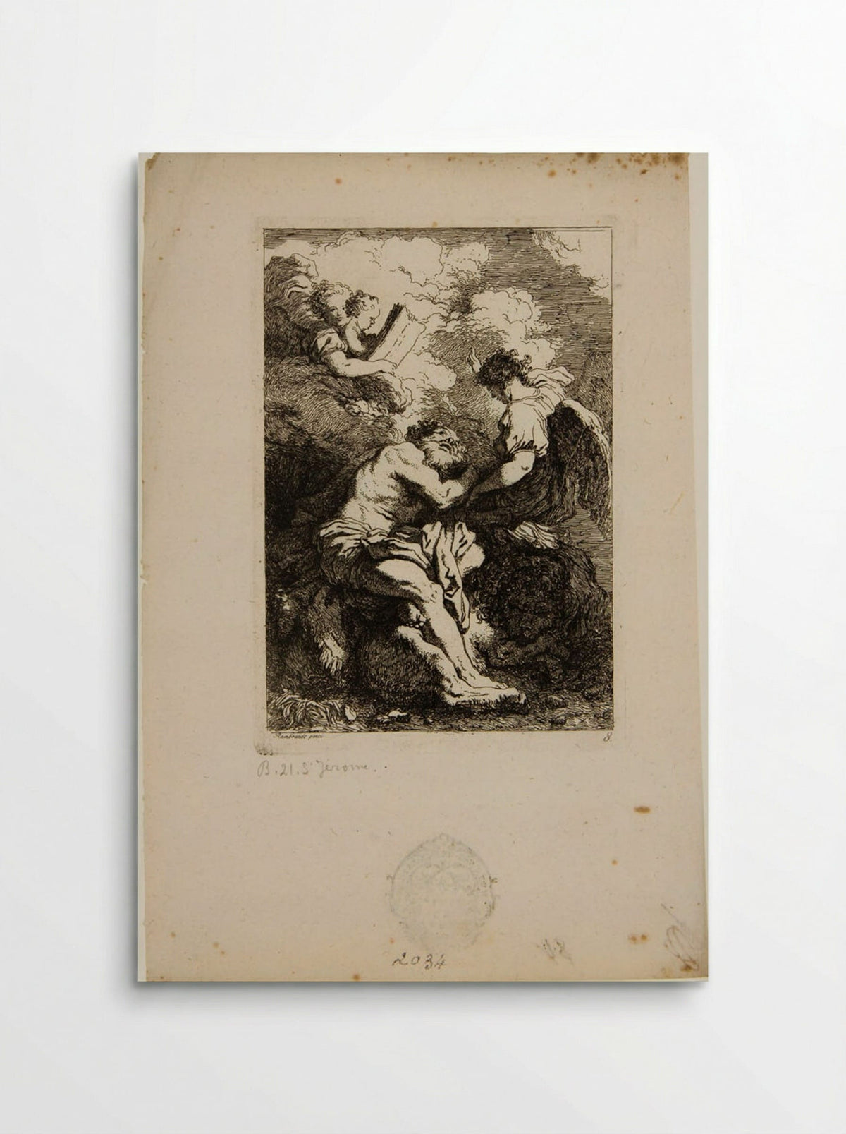Saint Jerome - Jean-Honoré Fragonard - Poster