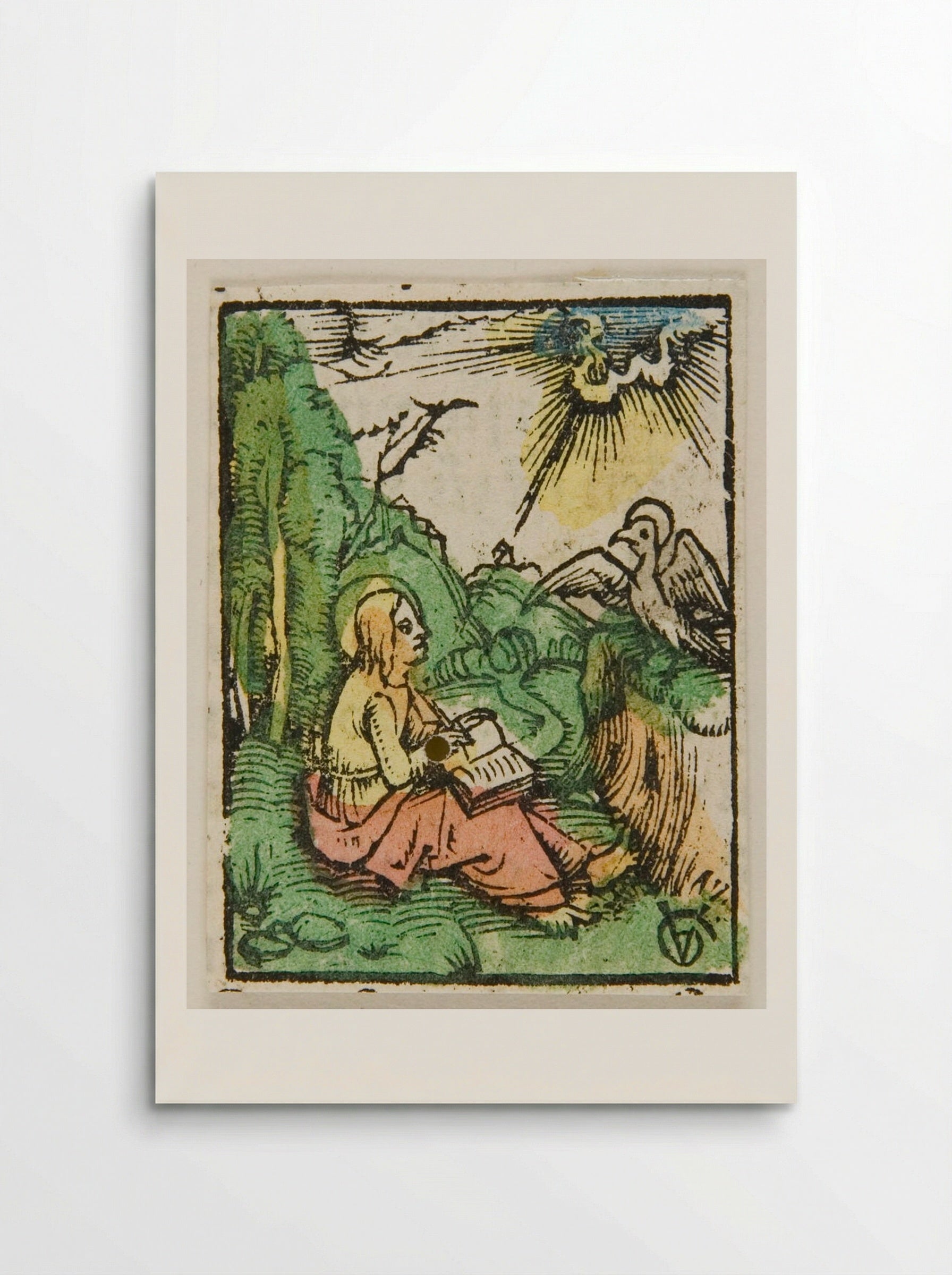 Saint John on Patmos - Urs Graf - Poster