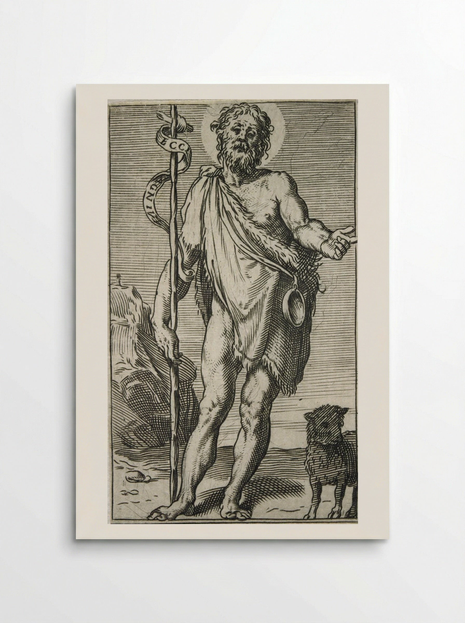 Saint John the Baptist - Agostino Carracci - Poster