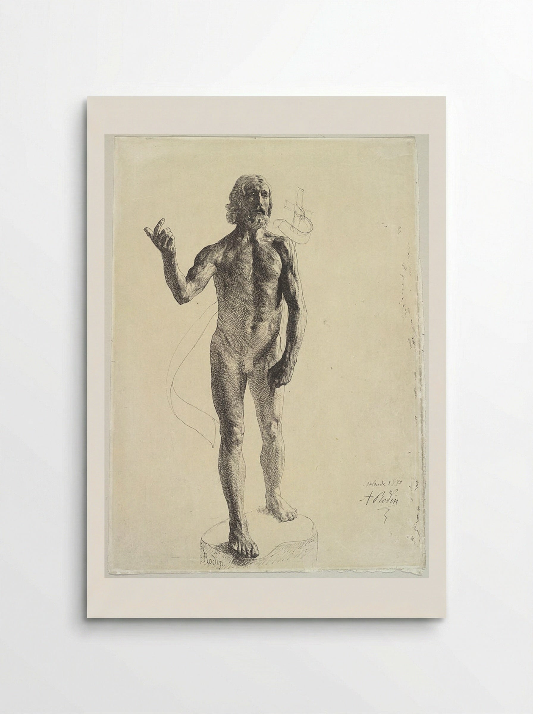 Saint John the Baptist - Auguste Rodin - Poster