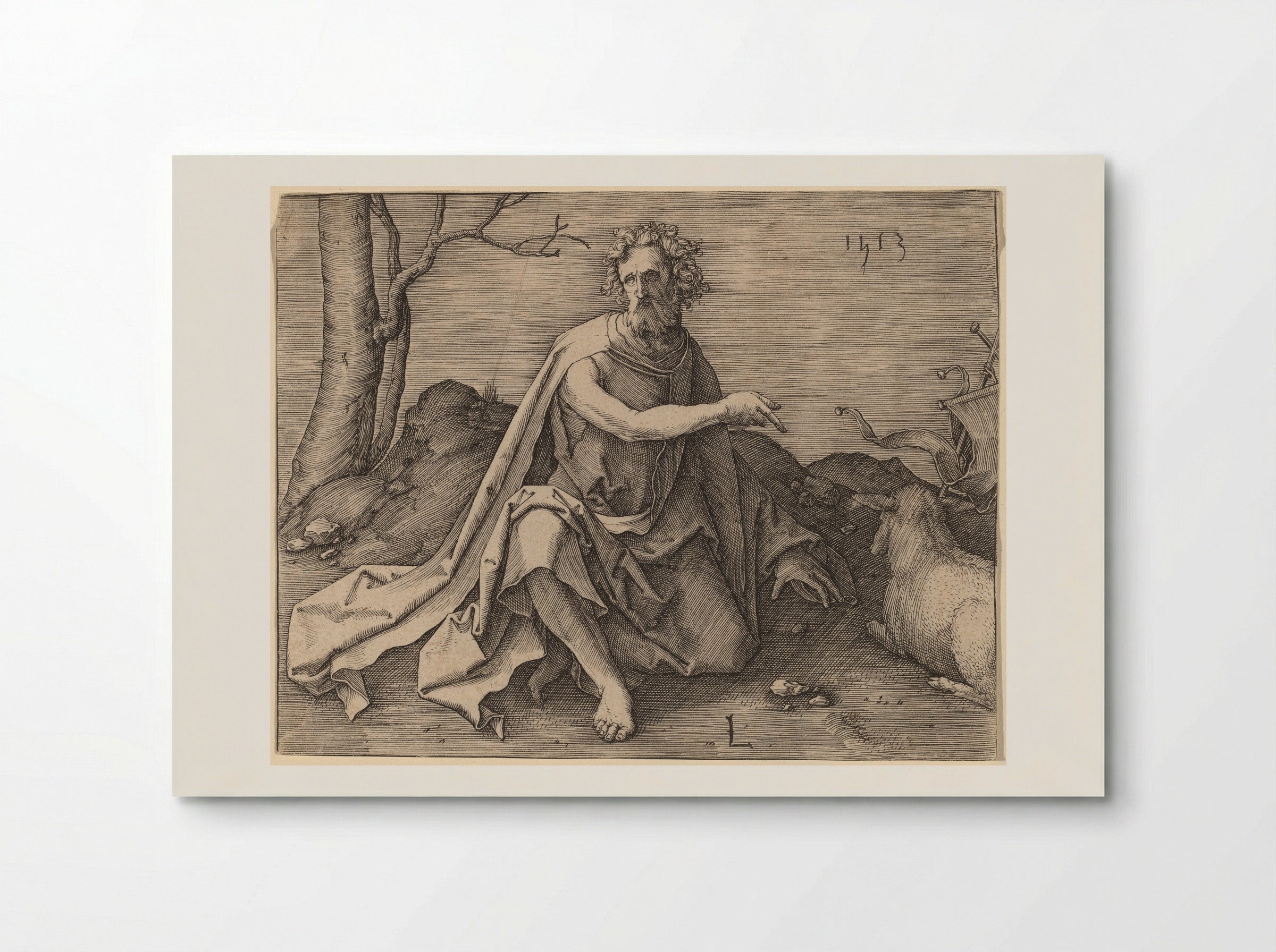 Saint John the Baptist - Lucas van Leyden - Poster