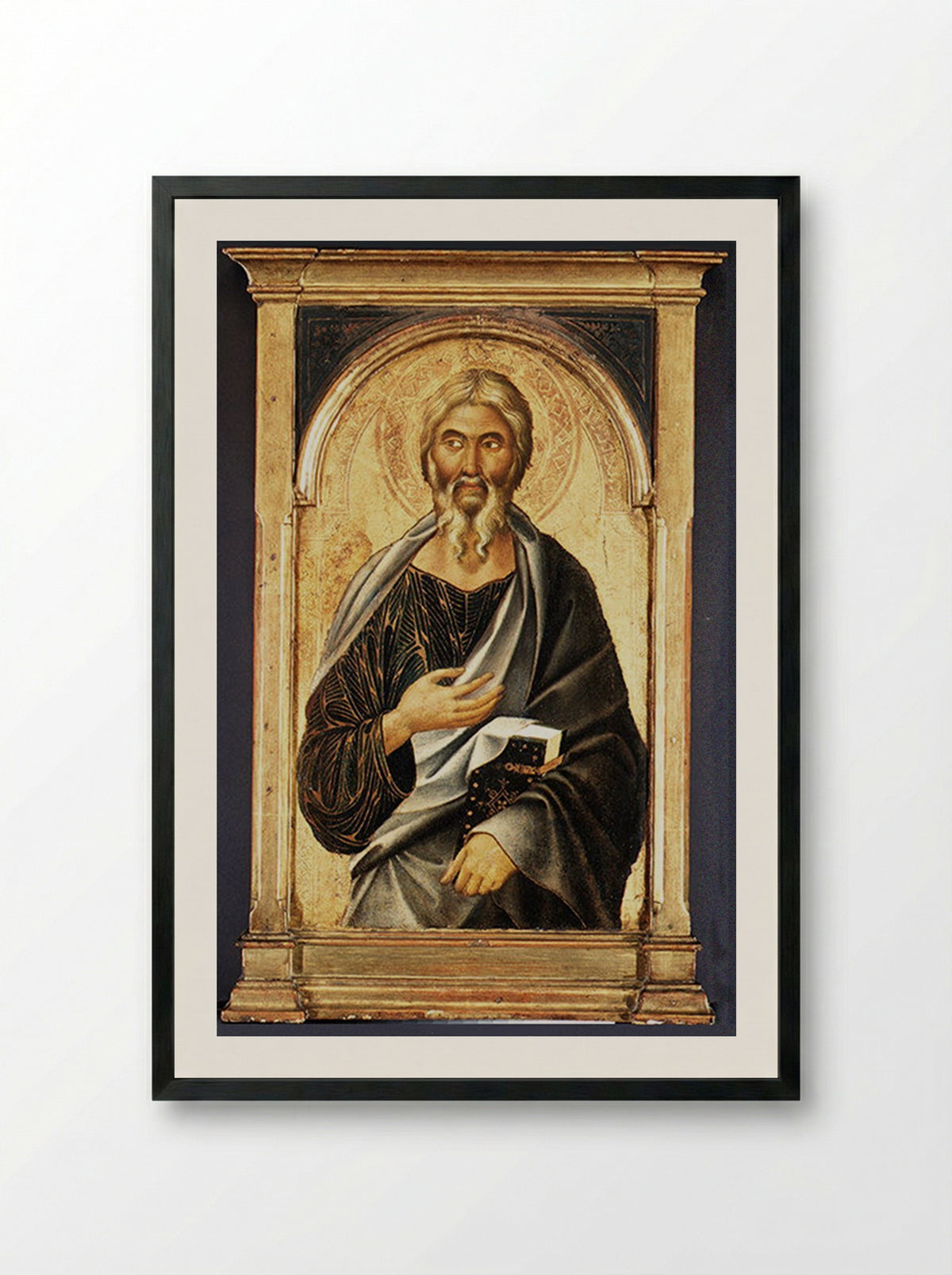Saint John the Evangelist - Segna di Buonaventura - Framed Print Black