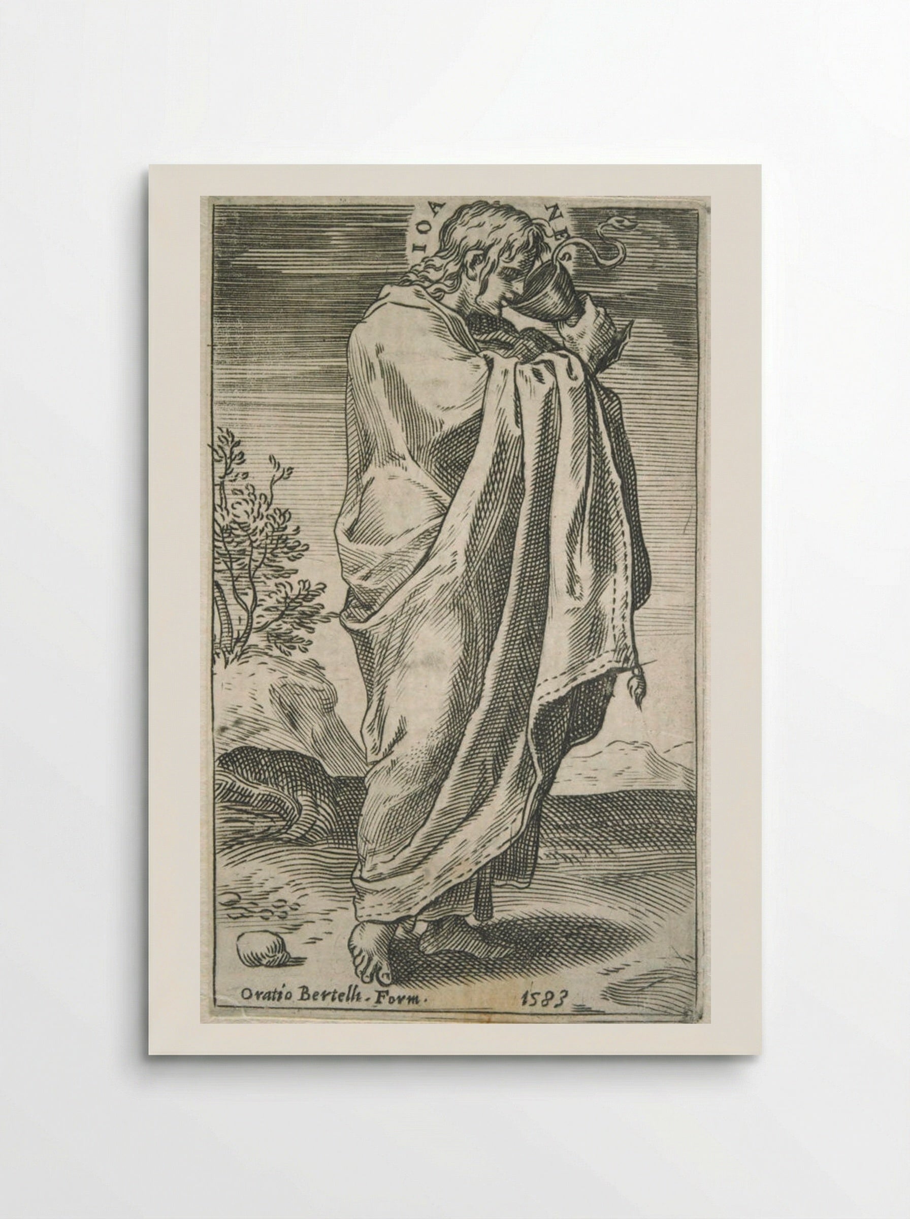 Saint John the Evangelist - Agostino Carracci - Poster