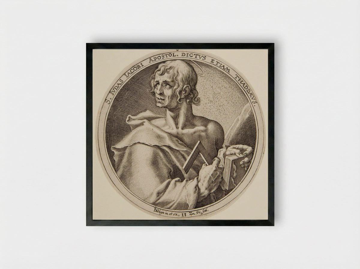 Saint Jude Thaddaeus - Zacharias Dolendo - Framed Print Black