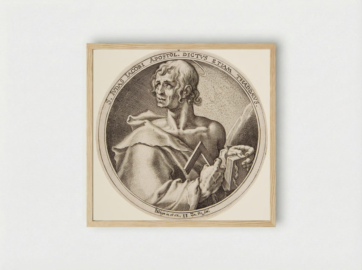 Saint Jude Thaddaeus - Zacharias Dolendo - Framed Print Wood