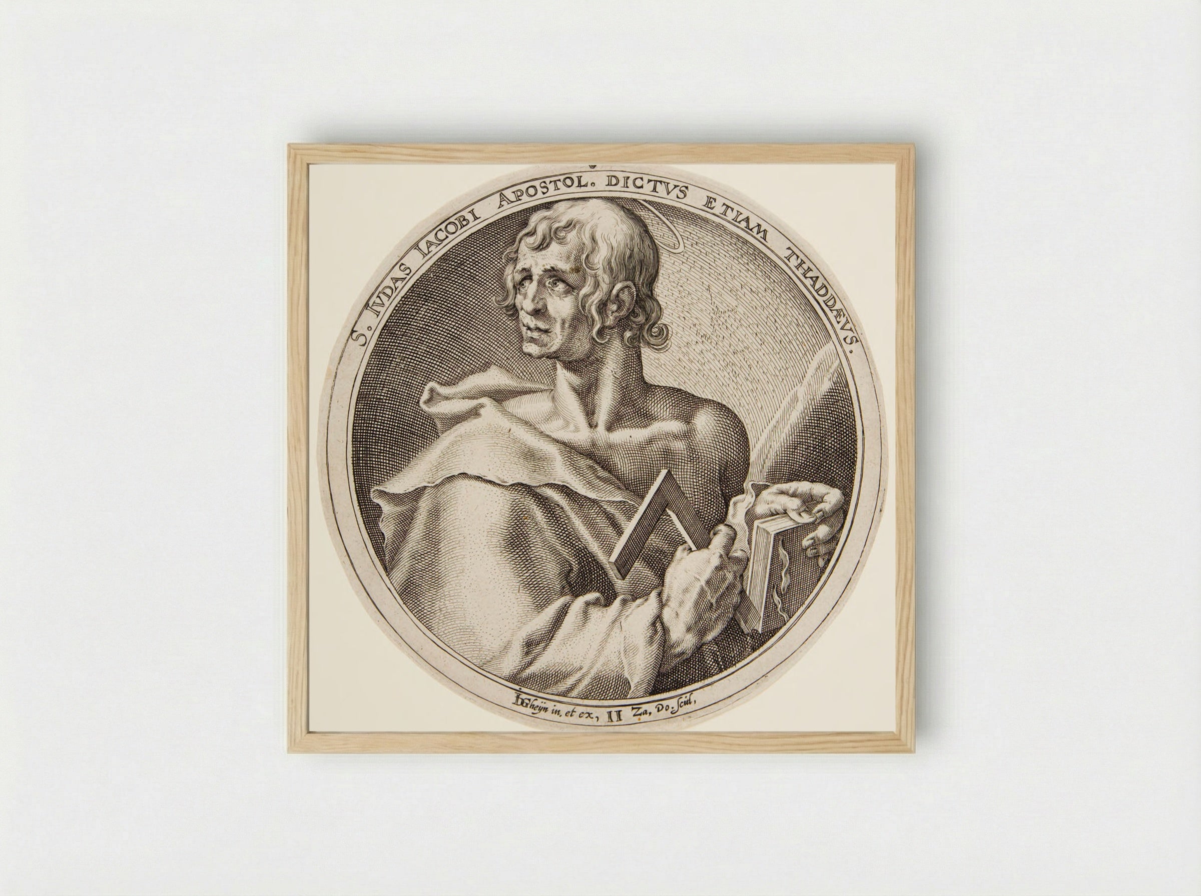 Saint Jude Thaddaeus - Zacharias Dolendo - Framed Print Wood