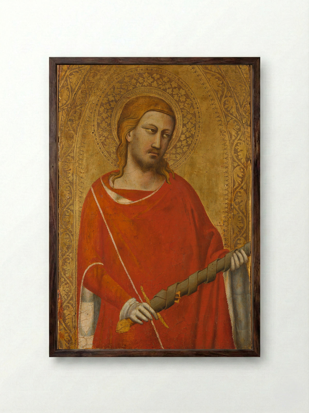 Saint Julian - Taddeo Gaddi - Framed Print Dark Wood