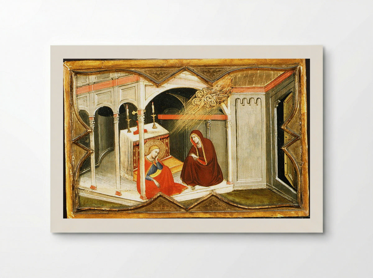 Saint Lucy and Her Mother at the Shrine of Saint Agatha - Giovanni di Bartolommeo Cristiani - Poster