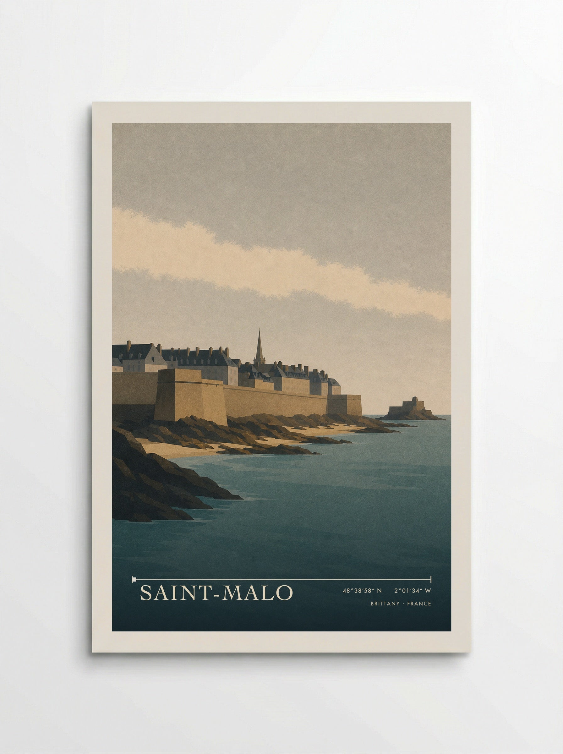 Saint-Malo Travel Poster Artwork - Poster