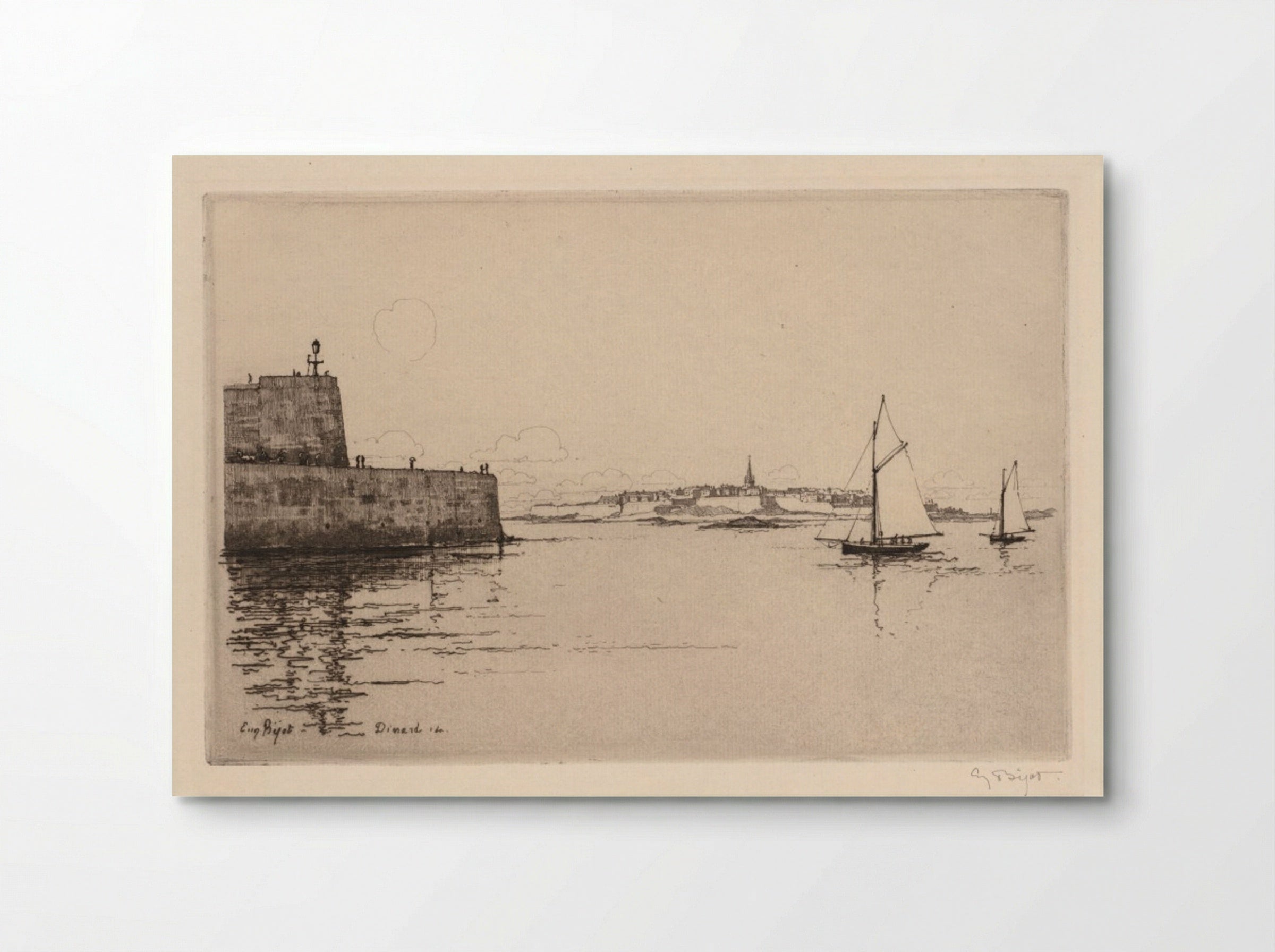 Saint-Malo Viewed from Dinard - Eugène Bejot - Poster