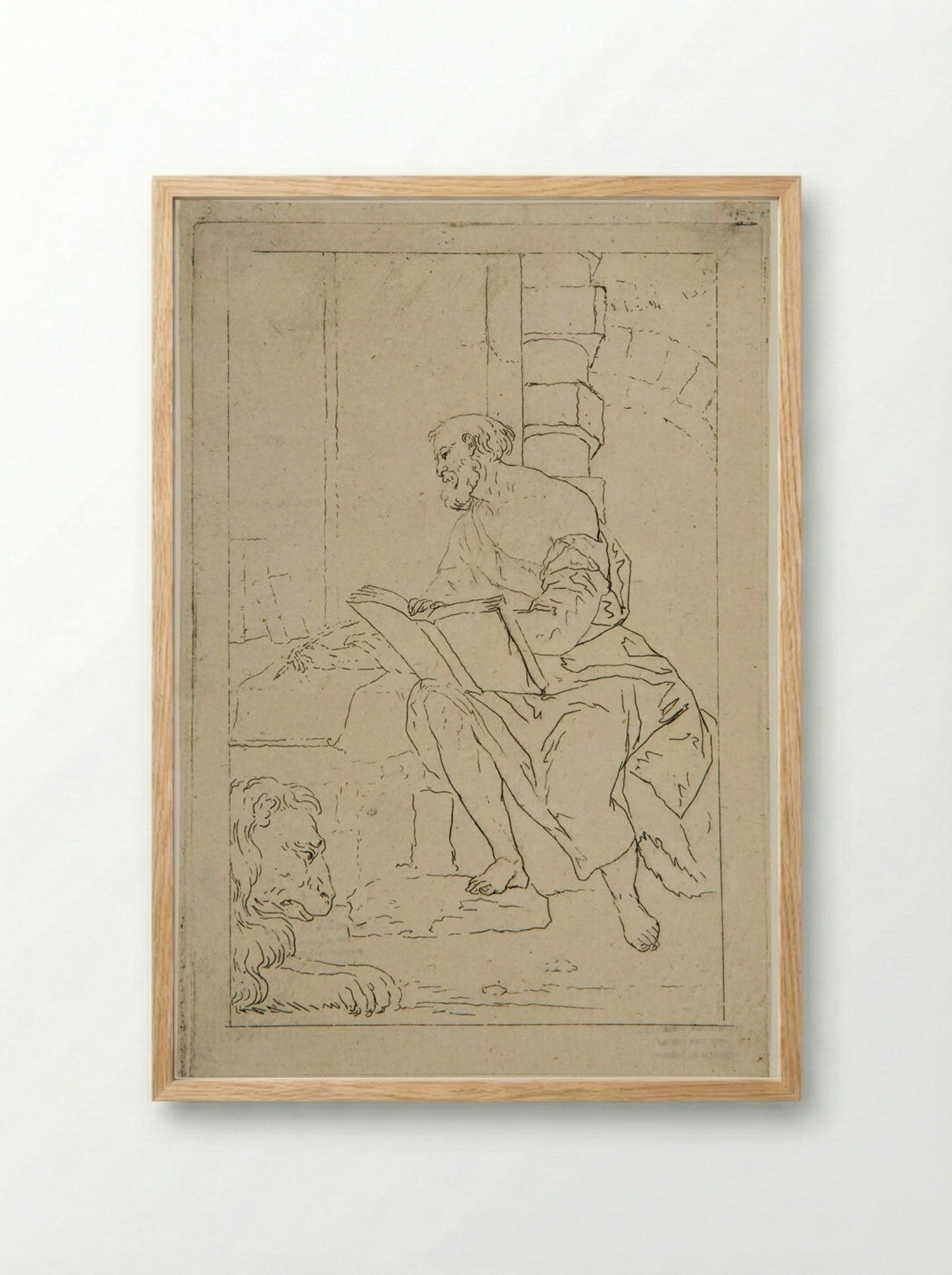 Saint Mark - Johann Balzer - Framed Print Wood