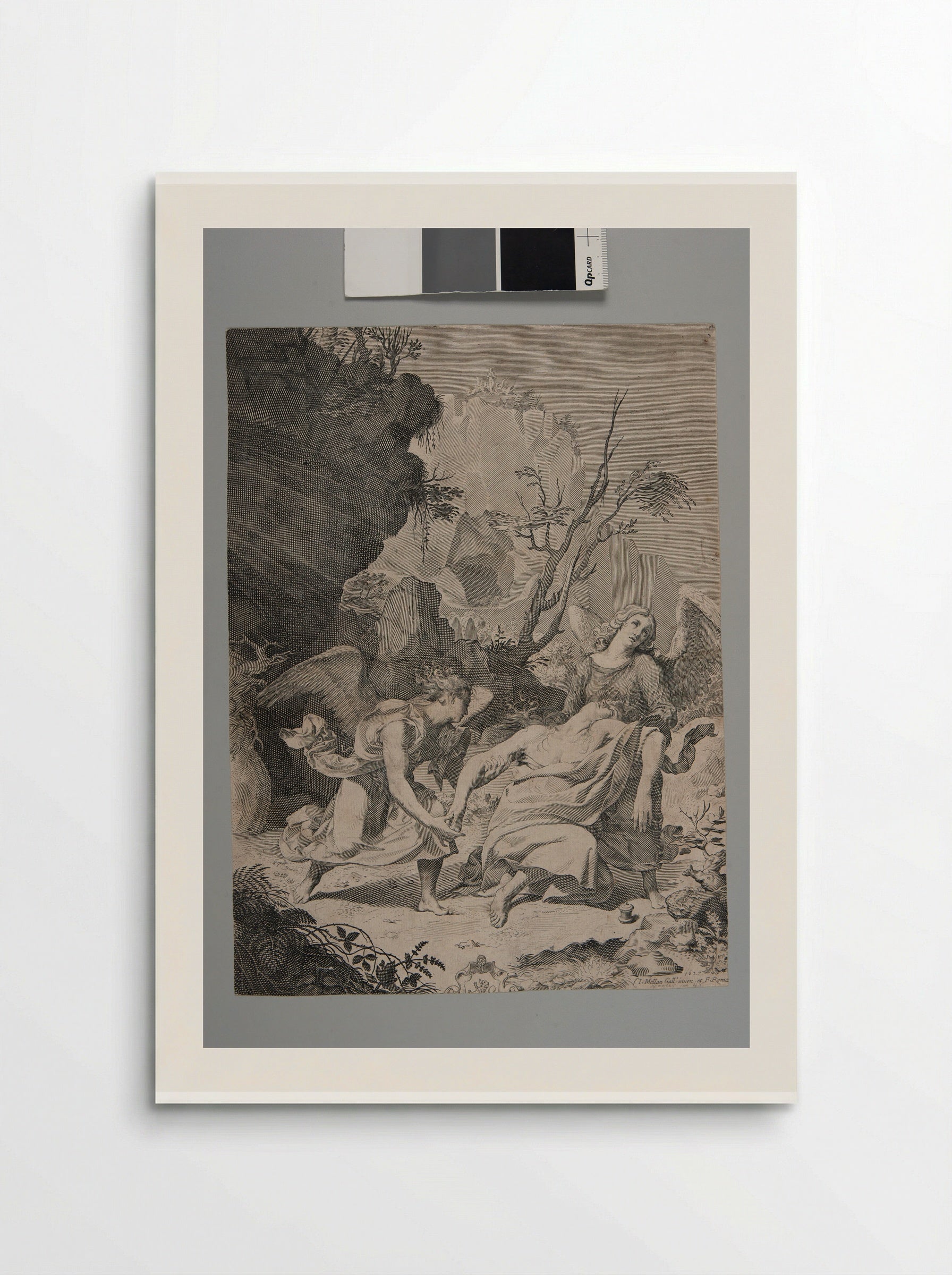 Saint Mary Magdalen Dying - Claude Mellan - Poster