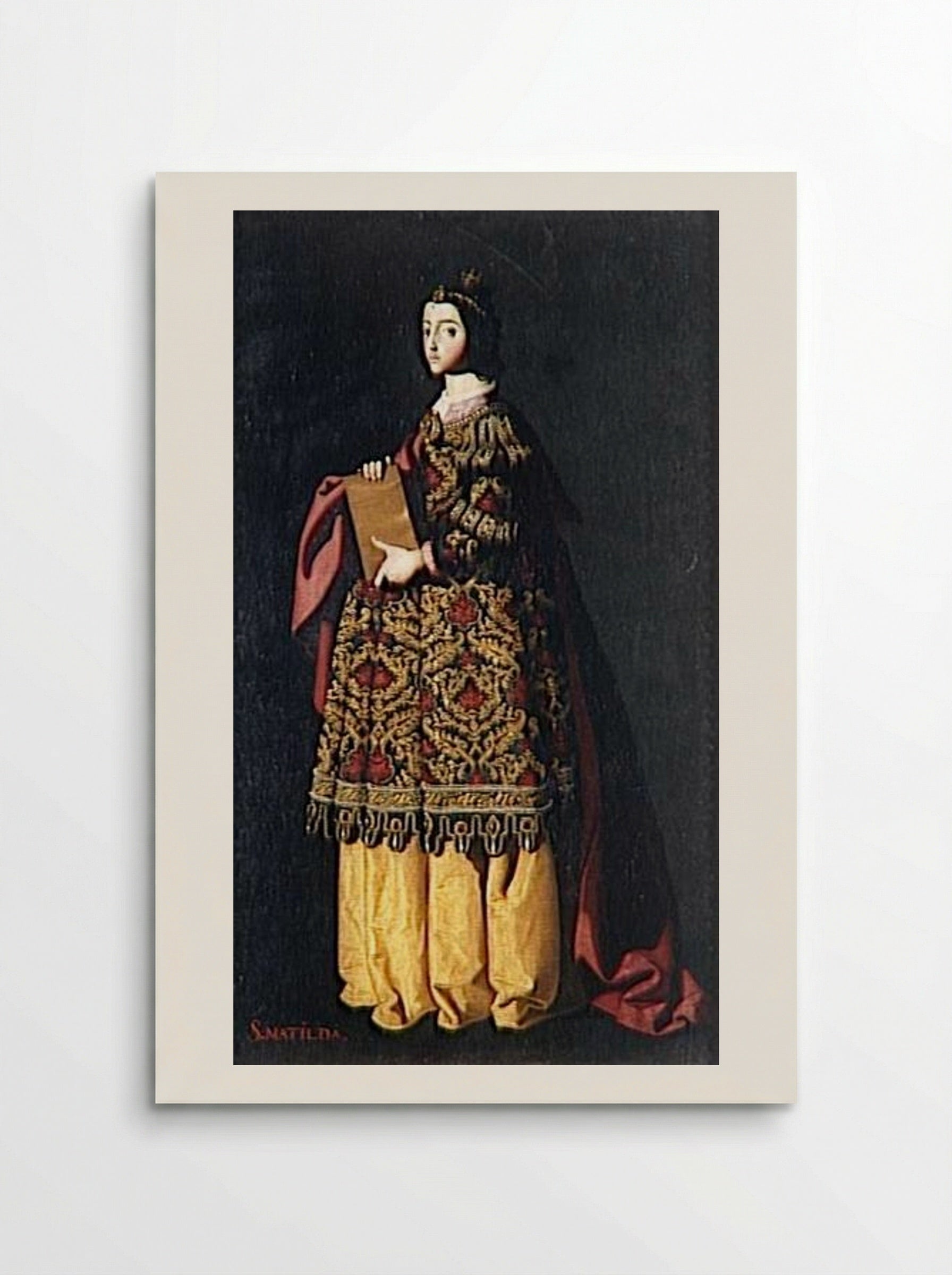Saint Mathilda - Francisco de Zurbarán - Poster