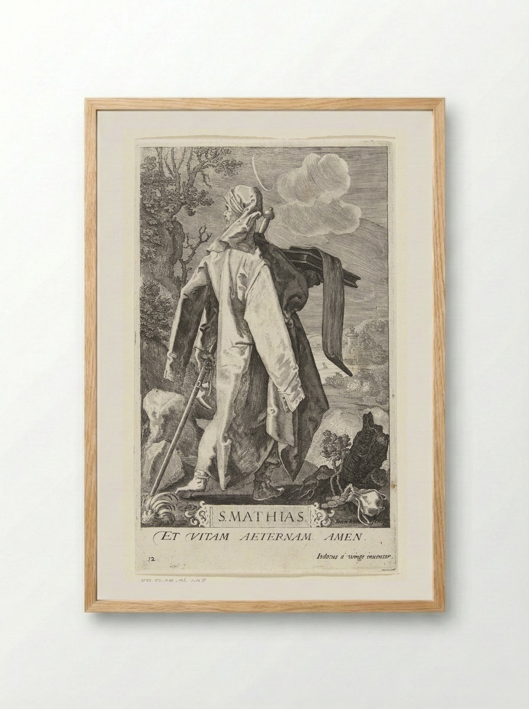 Saint Matthias - Aegidius Sadeler (II) - Framed Print Wood