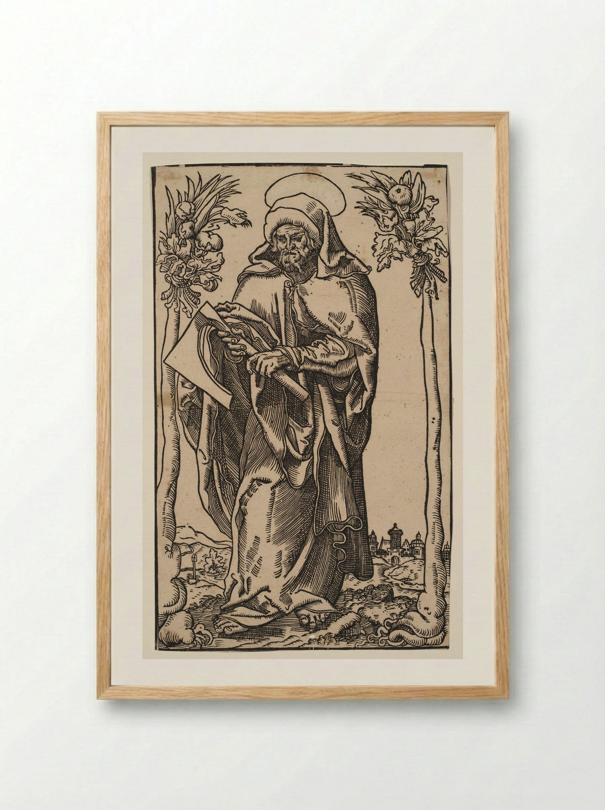 Saint Matthias - Lucas Cranach the Elder - Framed Print Wood