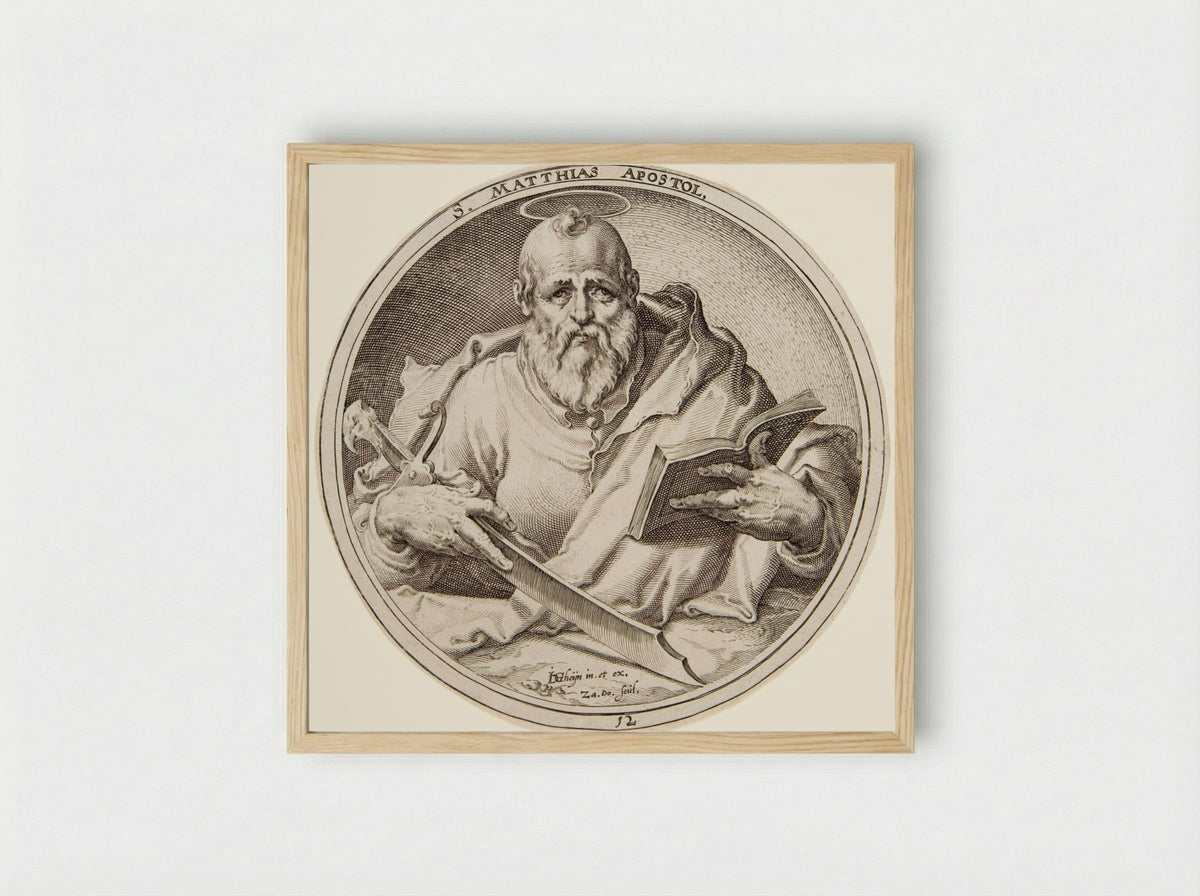 Saint Matthias - Zacharias Dolendo - Framed Print Wood