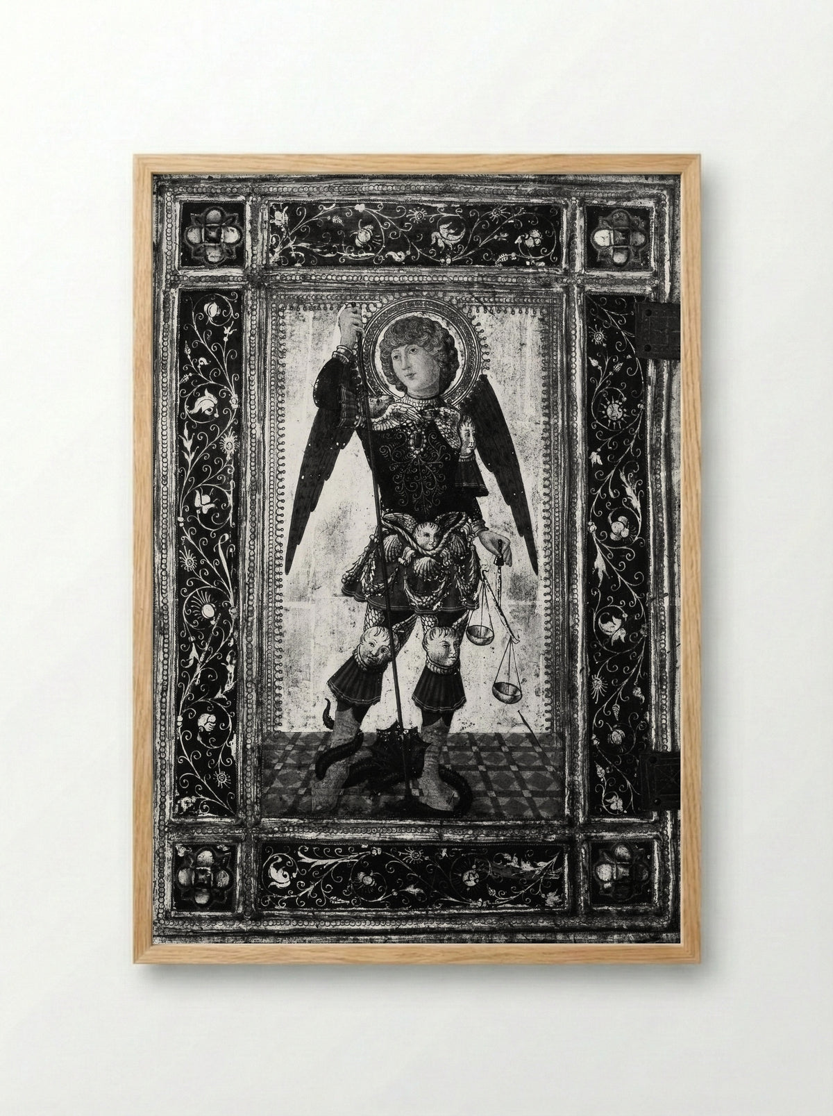 Saint Michael - Neroccio de' Landi - Framed Print Wood