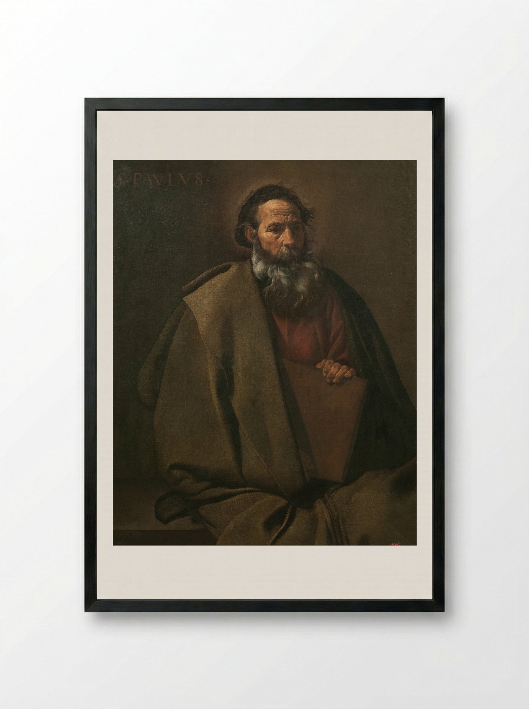 Saint Paul - Diego Velázquez - Framed Print Black