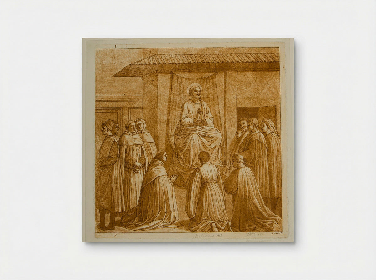 Saint Peter Preaching (After Masaccio) - Tommaso Piroli - Poster