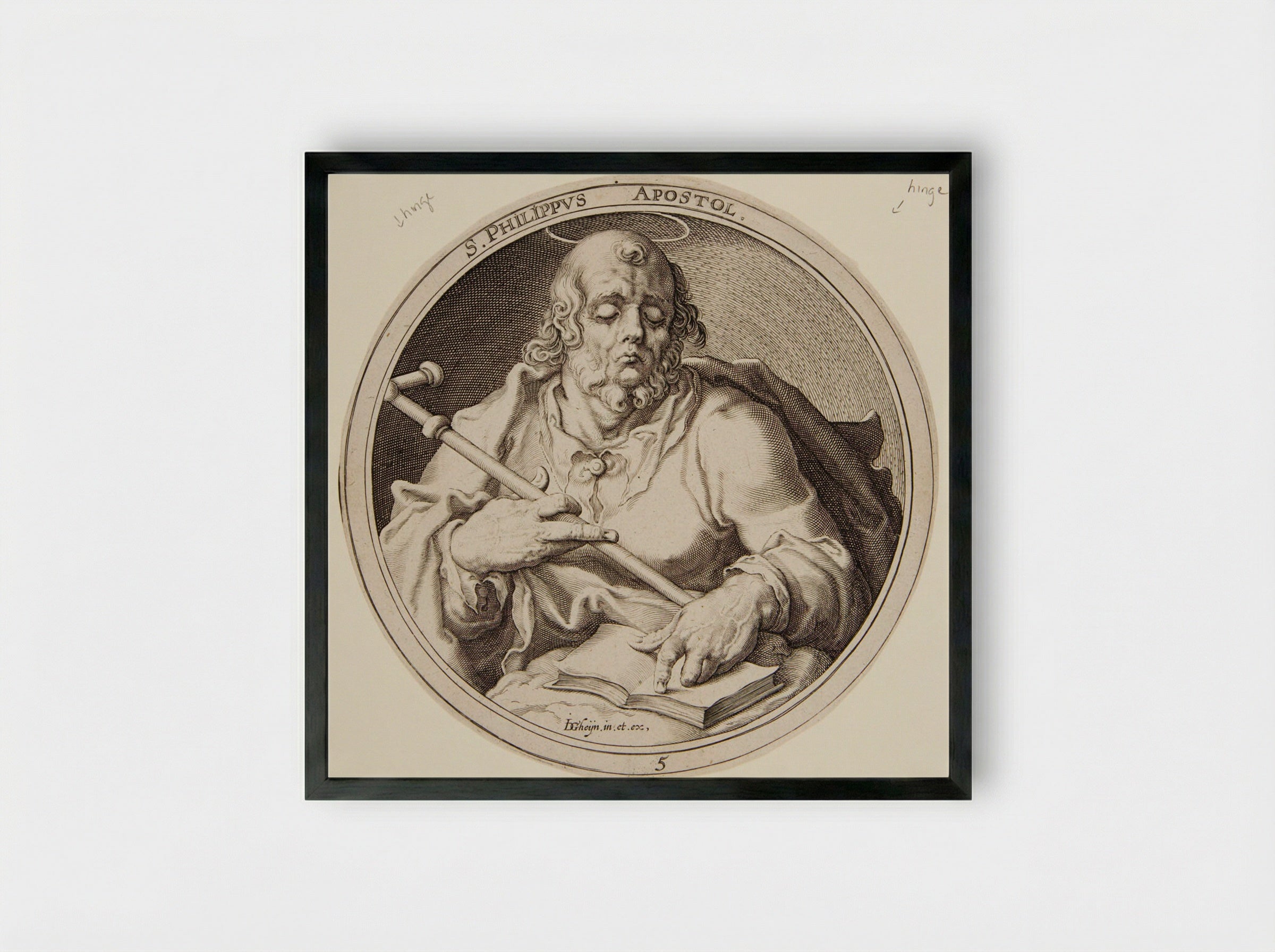Saint Philip - Zacharias Dolendo - Framed Print Black