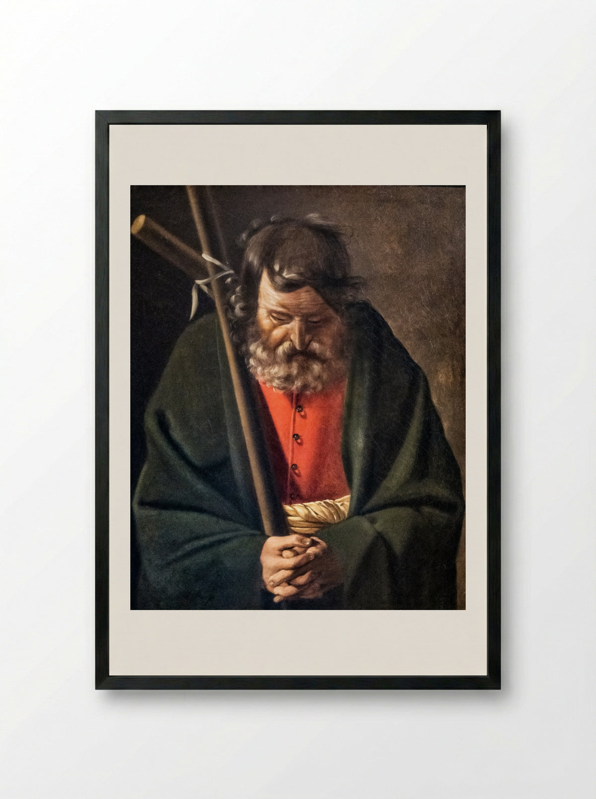 Saint Philip - Georges de la Tour - Framed Print Black