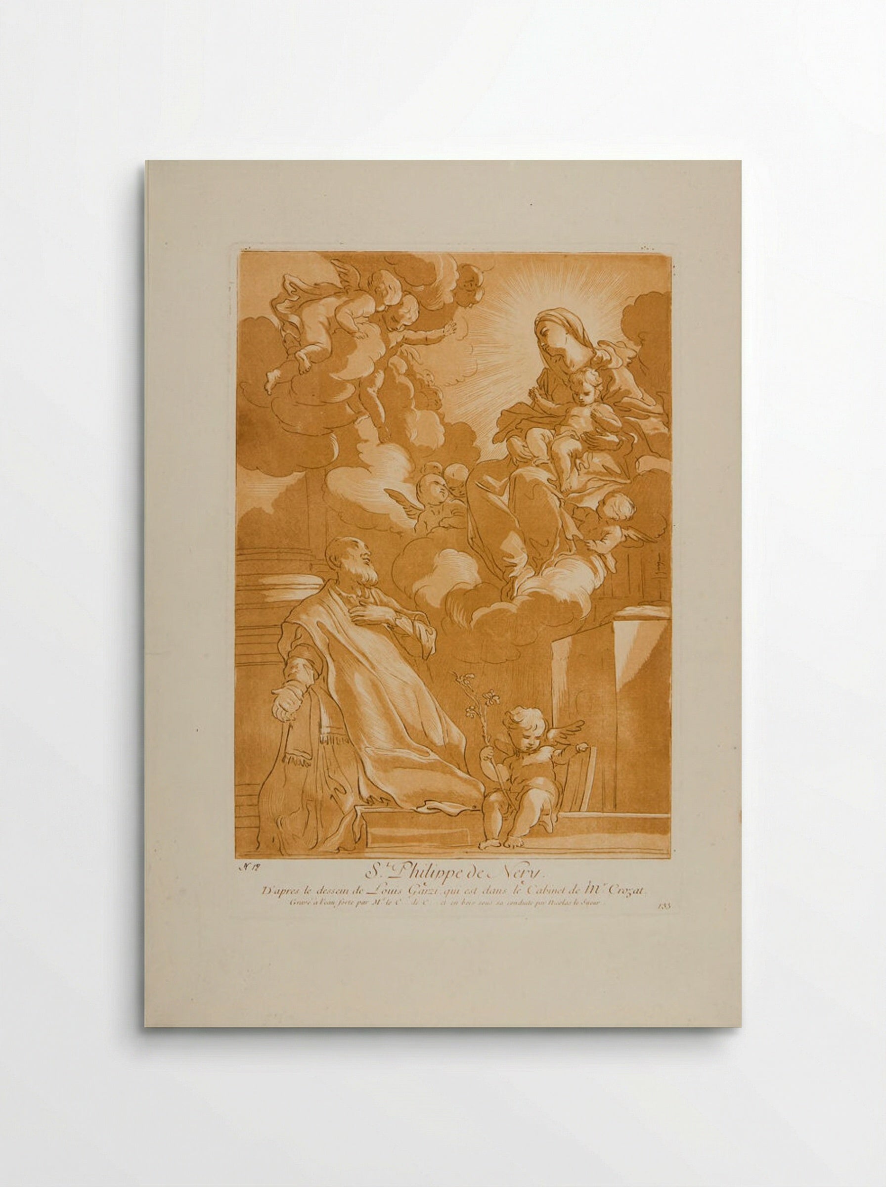 Saint Philippe de Néri - Anne Claude Philippe de Thubières, comte de Caylus - Poster