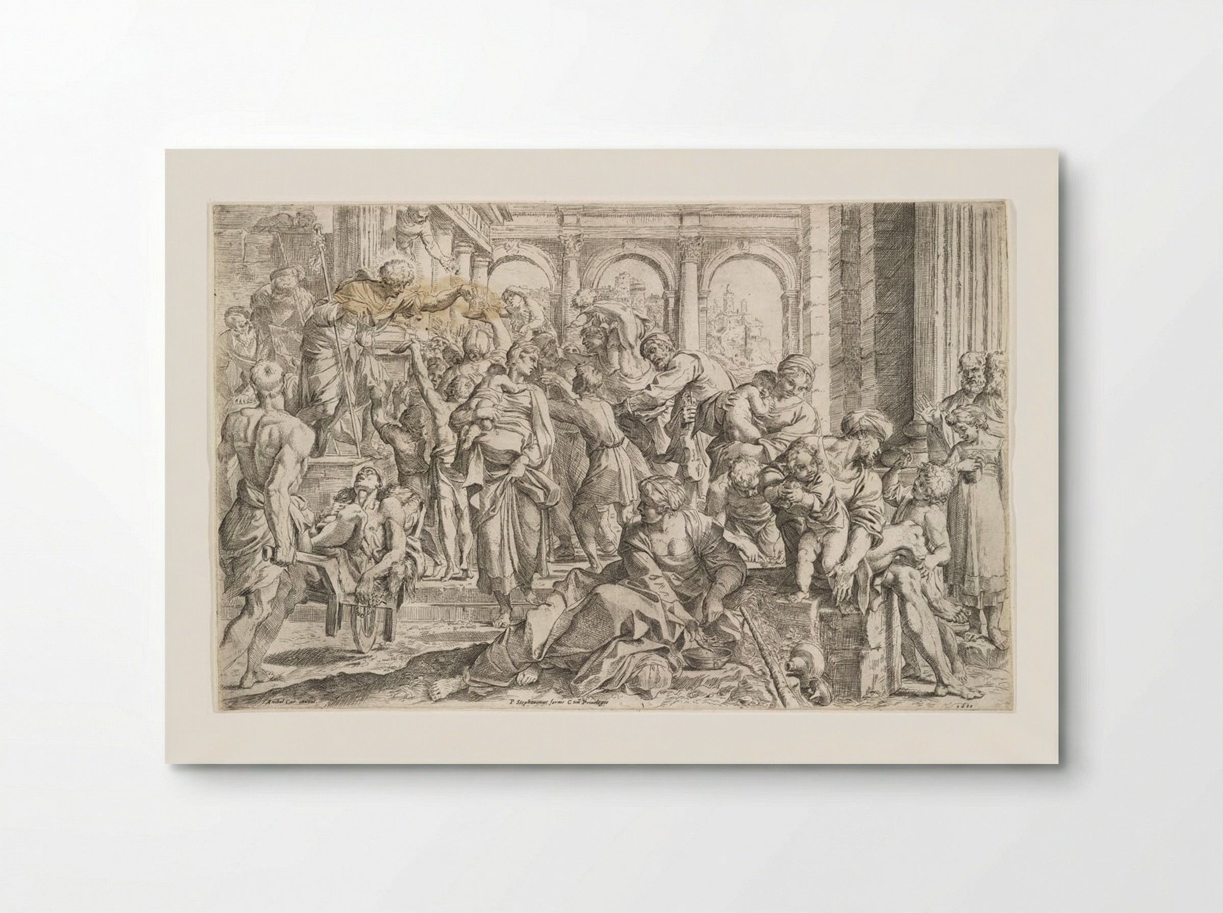 Saint Roch Distributing Alms - Francesco Brizio - Poster