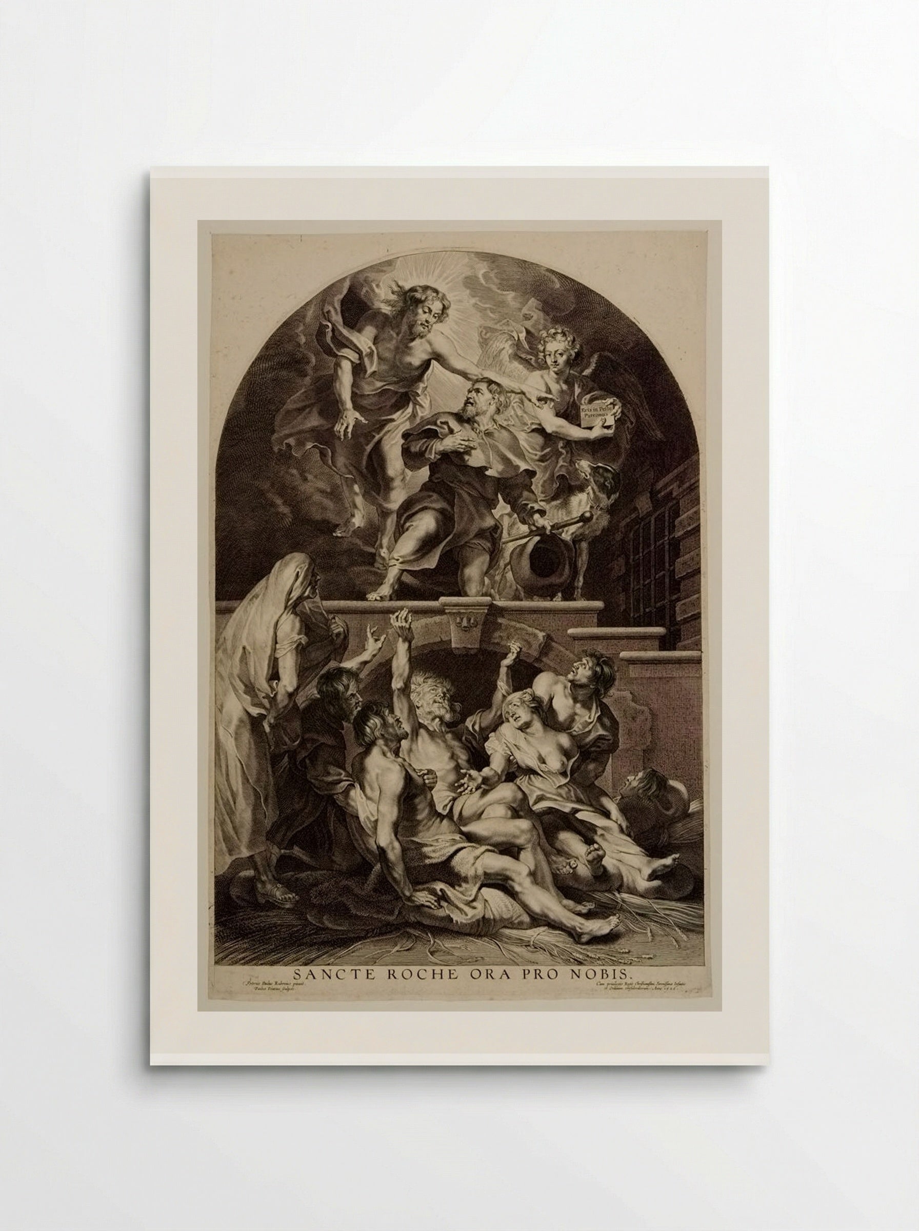Saint Roch Interceding for the Sick with the Plague - Paulus Pontius - Poster