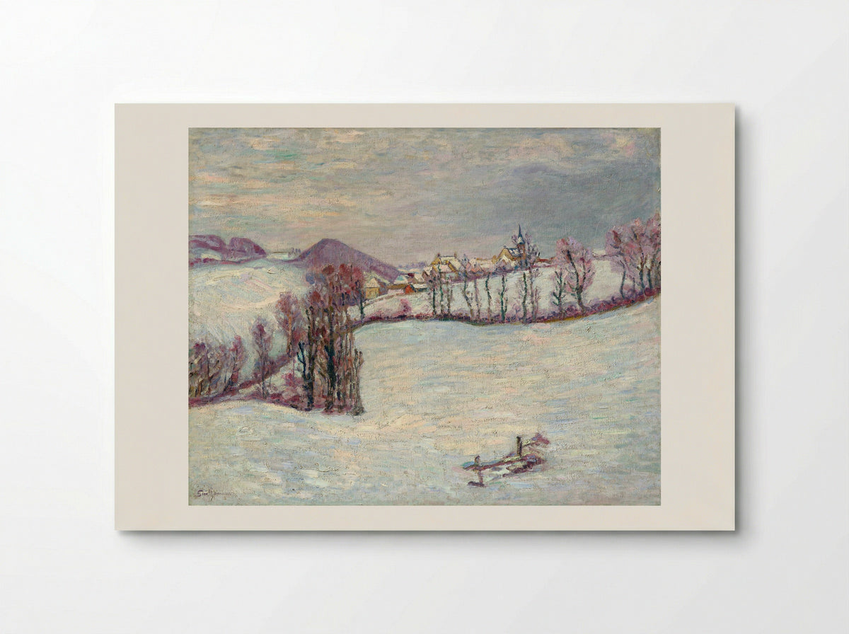 Saint-Sauves under the Snow - Armand Guillaumin - Poster