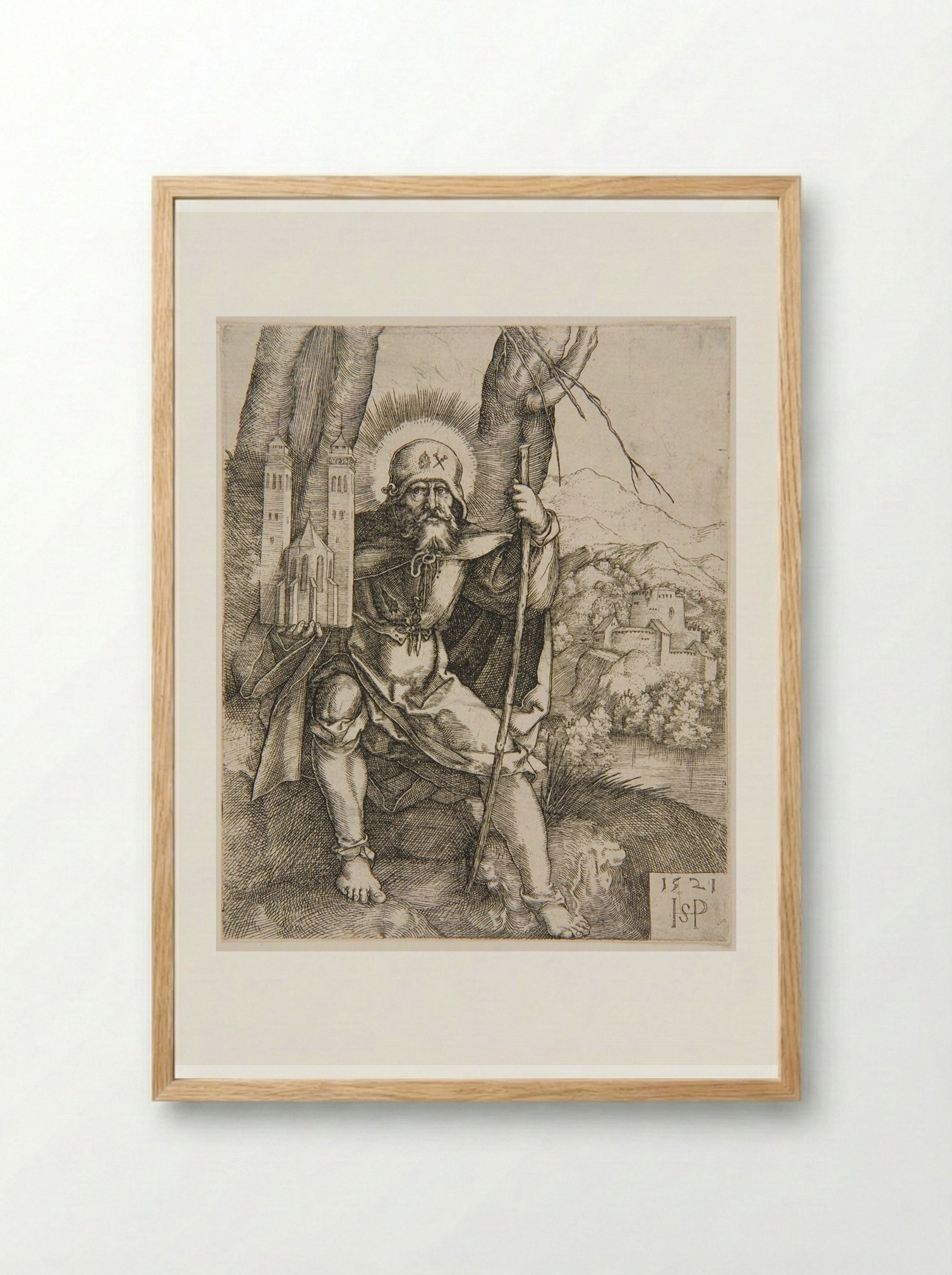 Saint Sebaldus - Sebald Beham - Framed Print Wood