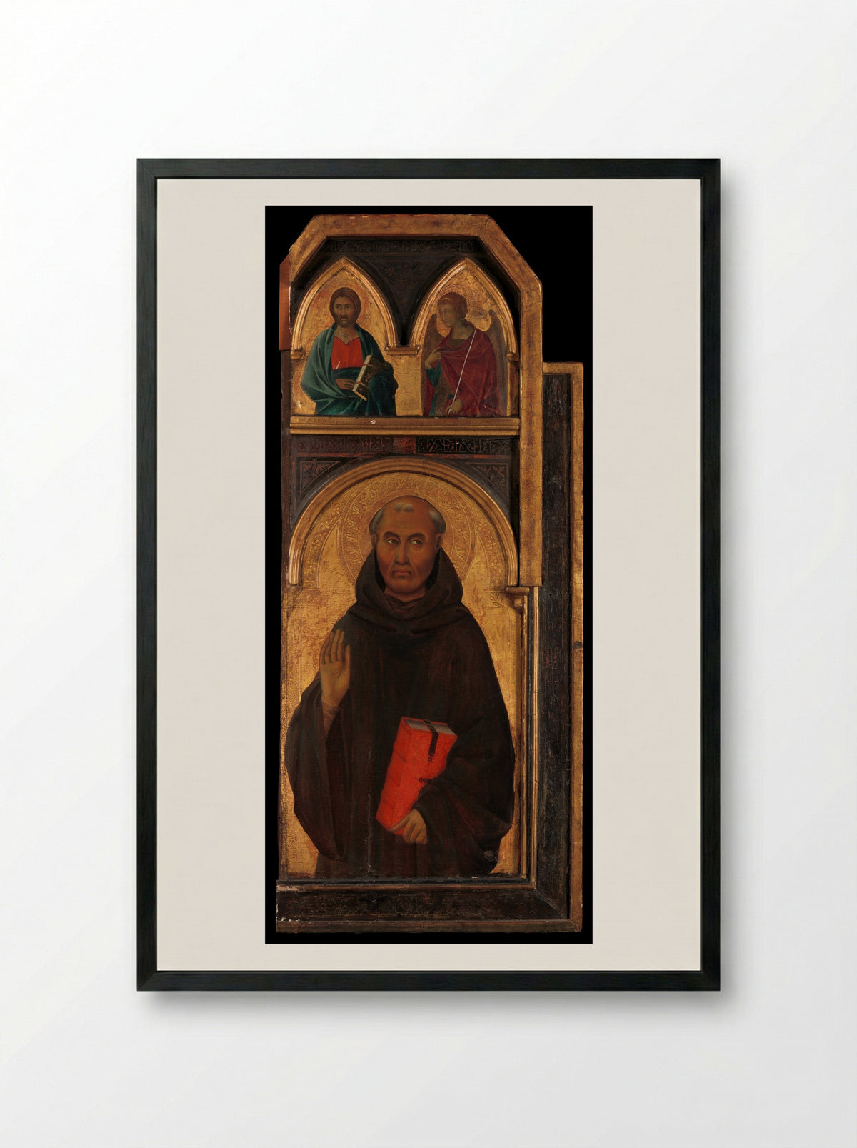 Saint Silvester Gozzolini - Segna di Buonaventura - Framed Print Black