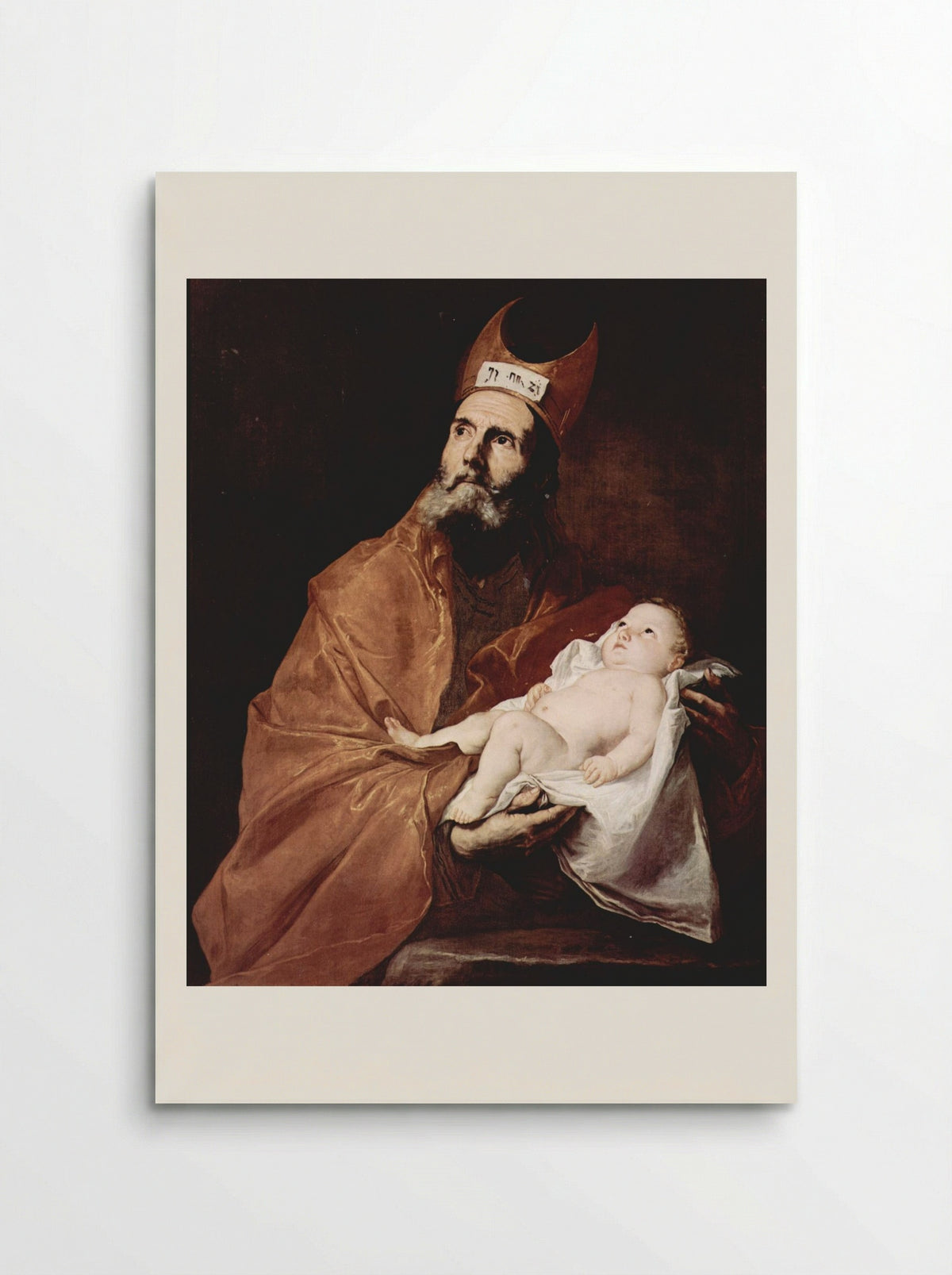 Saint Simeon with the Christ Child - Jusepe de Ribera - Poster