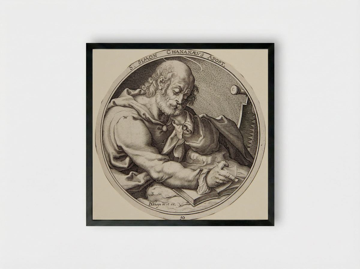 Saint Simon - Zacharias Dolendo - Framed Print Black