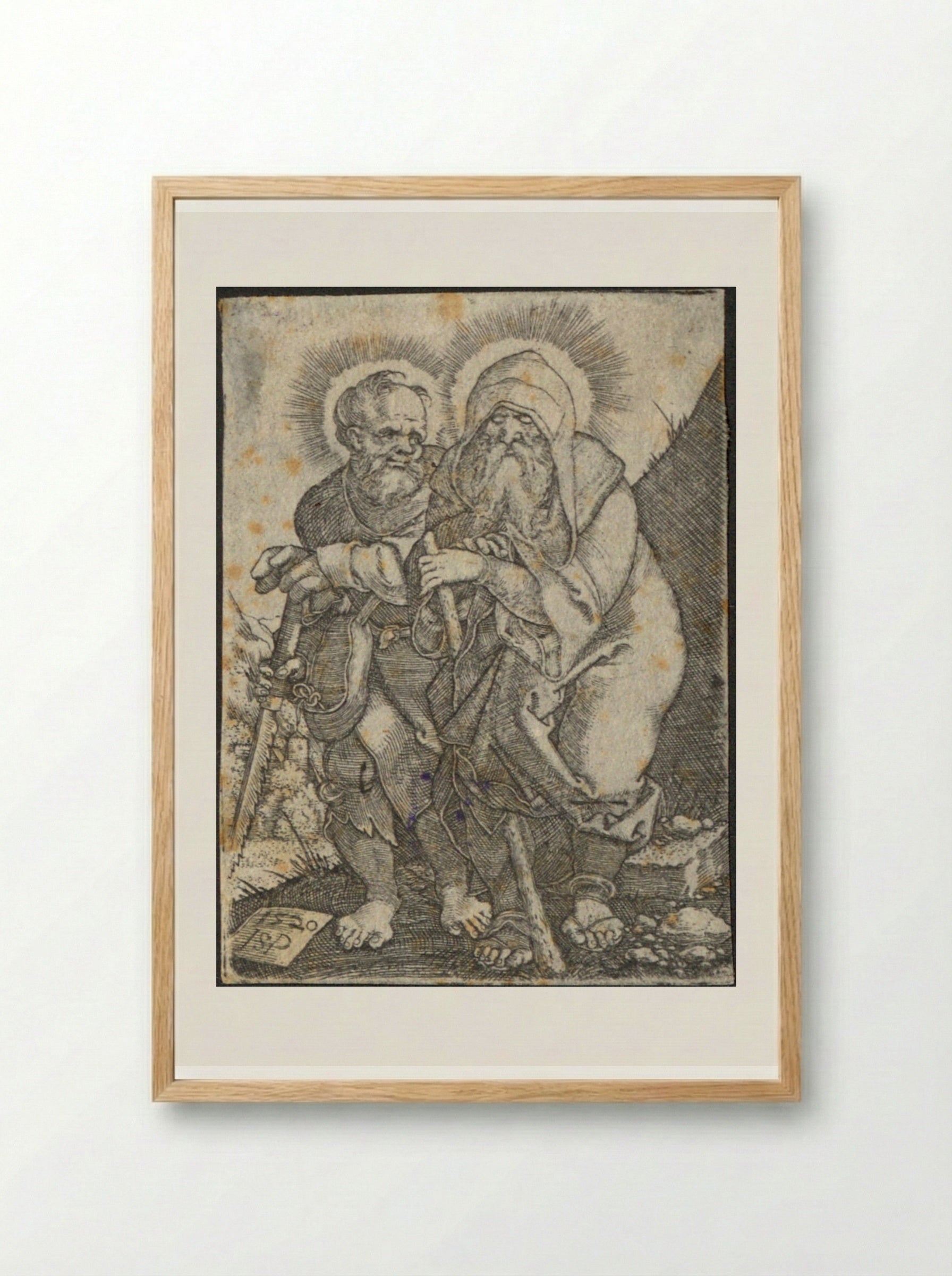 Saint Simon - Sebald Beham - Framed Print Wood