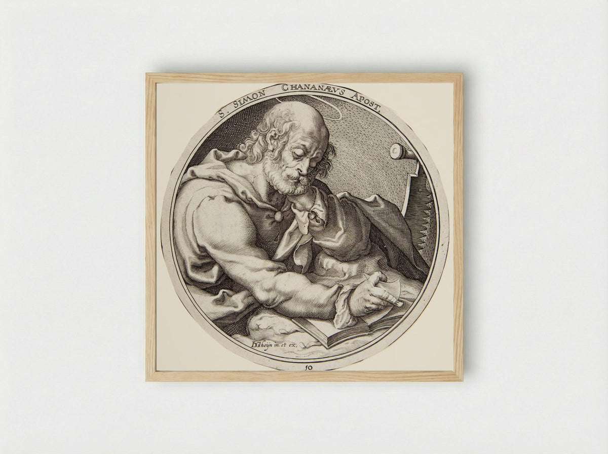 Saint Simon - Zacharias Dolendo - Framed Print Wood