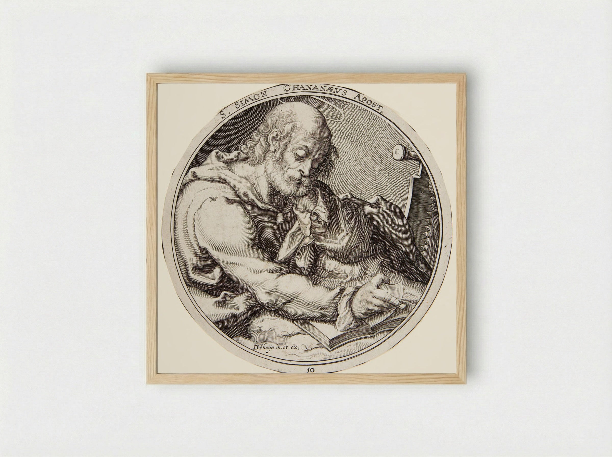 Saint Simon - Zacharias Dolendo - Framed Print Wood