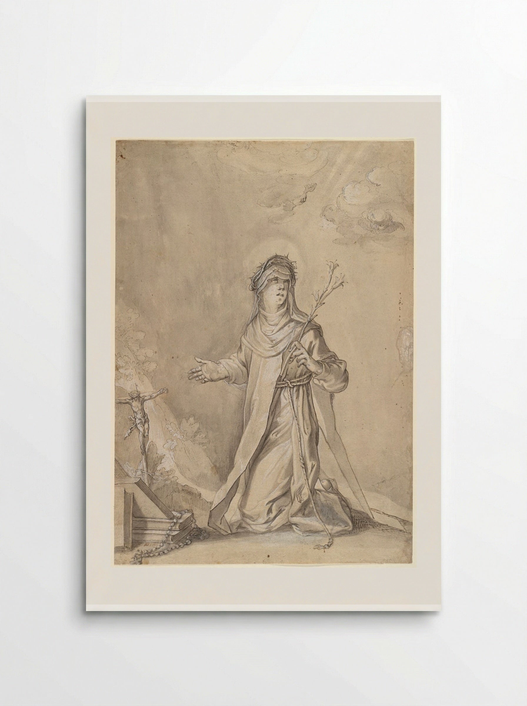 Saint Theresa - Claude Mellan - Poster