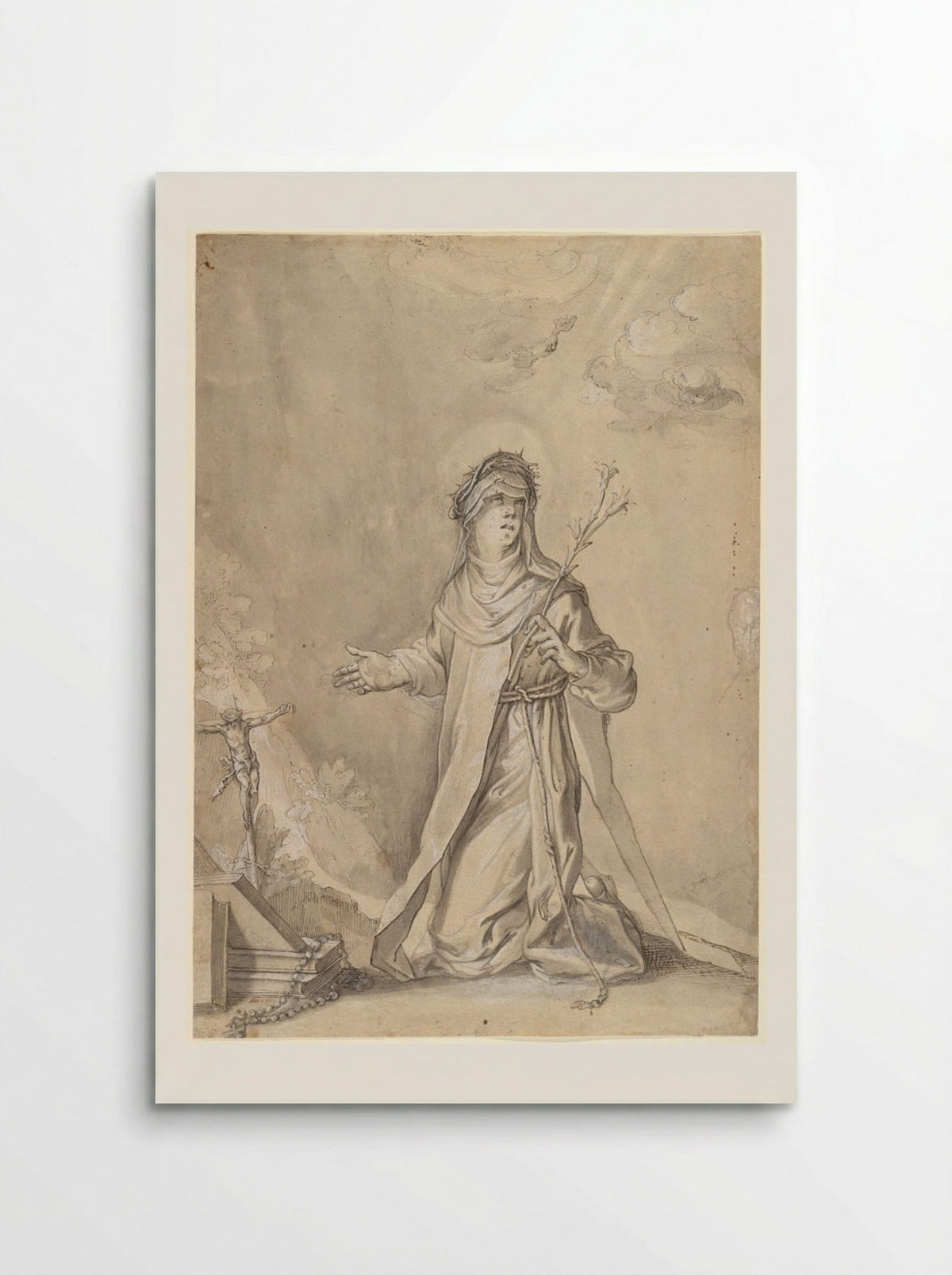 Saint Theresa - Claude Mellan - Poster