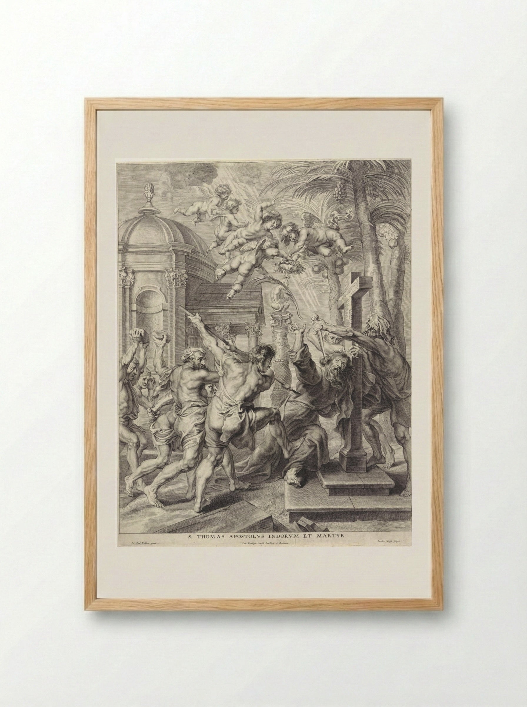 Saint Thomas Apostolus Indorum et Martyr - Jacob Neeffs - Framed Print Wood