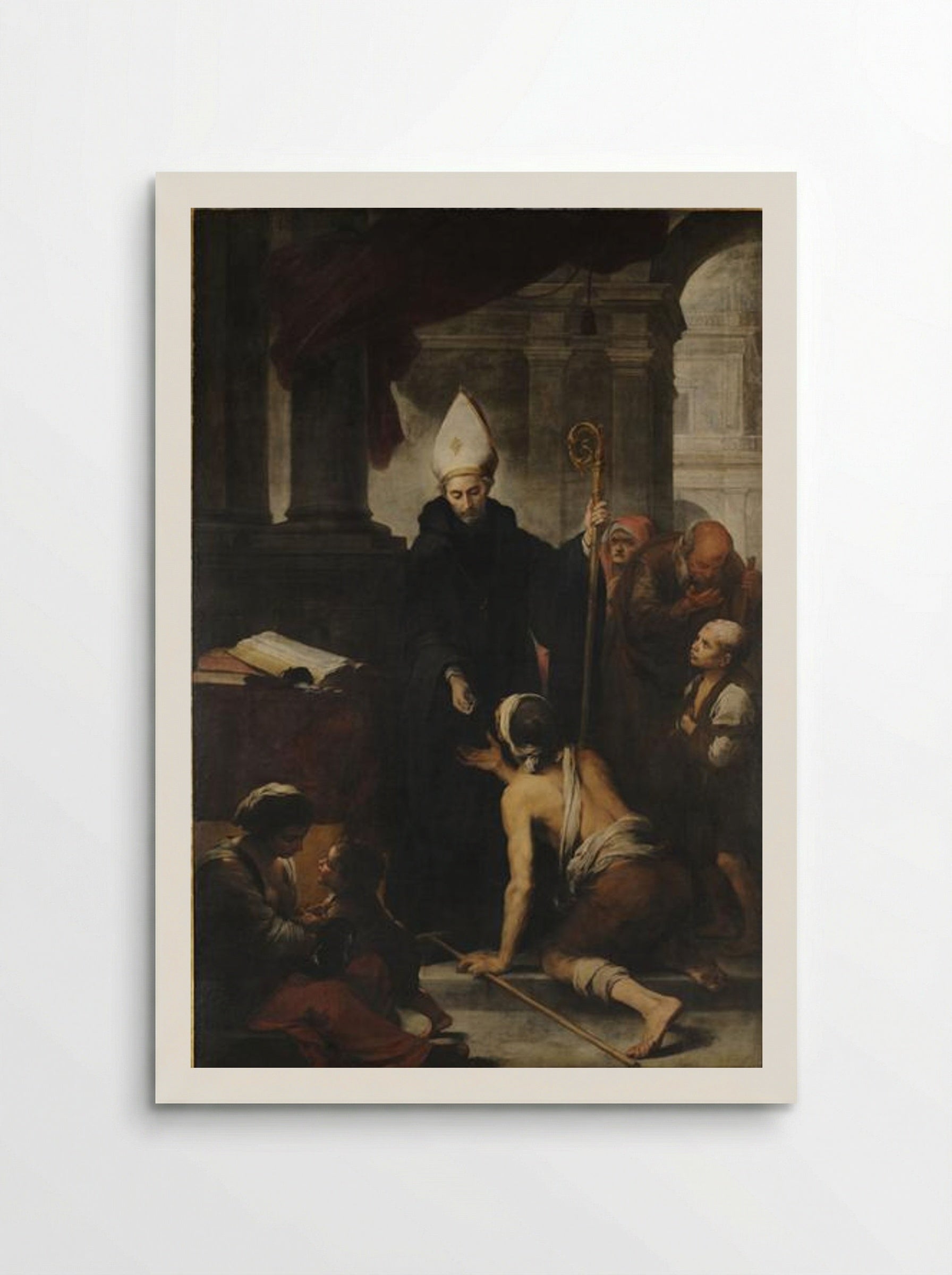 Saint Thomas of Villanova Giving Alms - Bartolomé Esteban Murillo - Poster