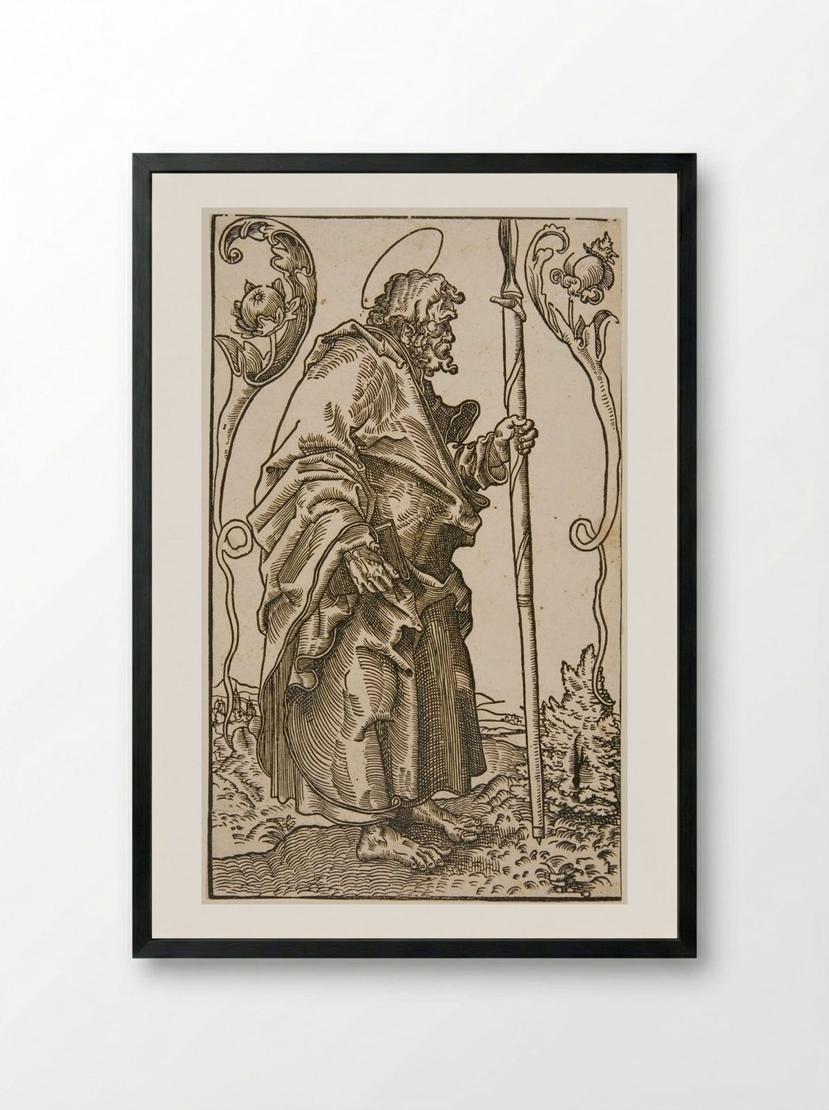 Saint Thomas - Lucas Cranach the Elder - Framed Print Black