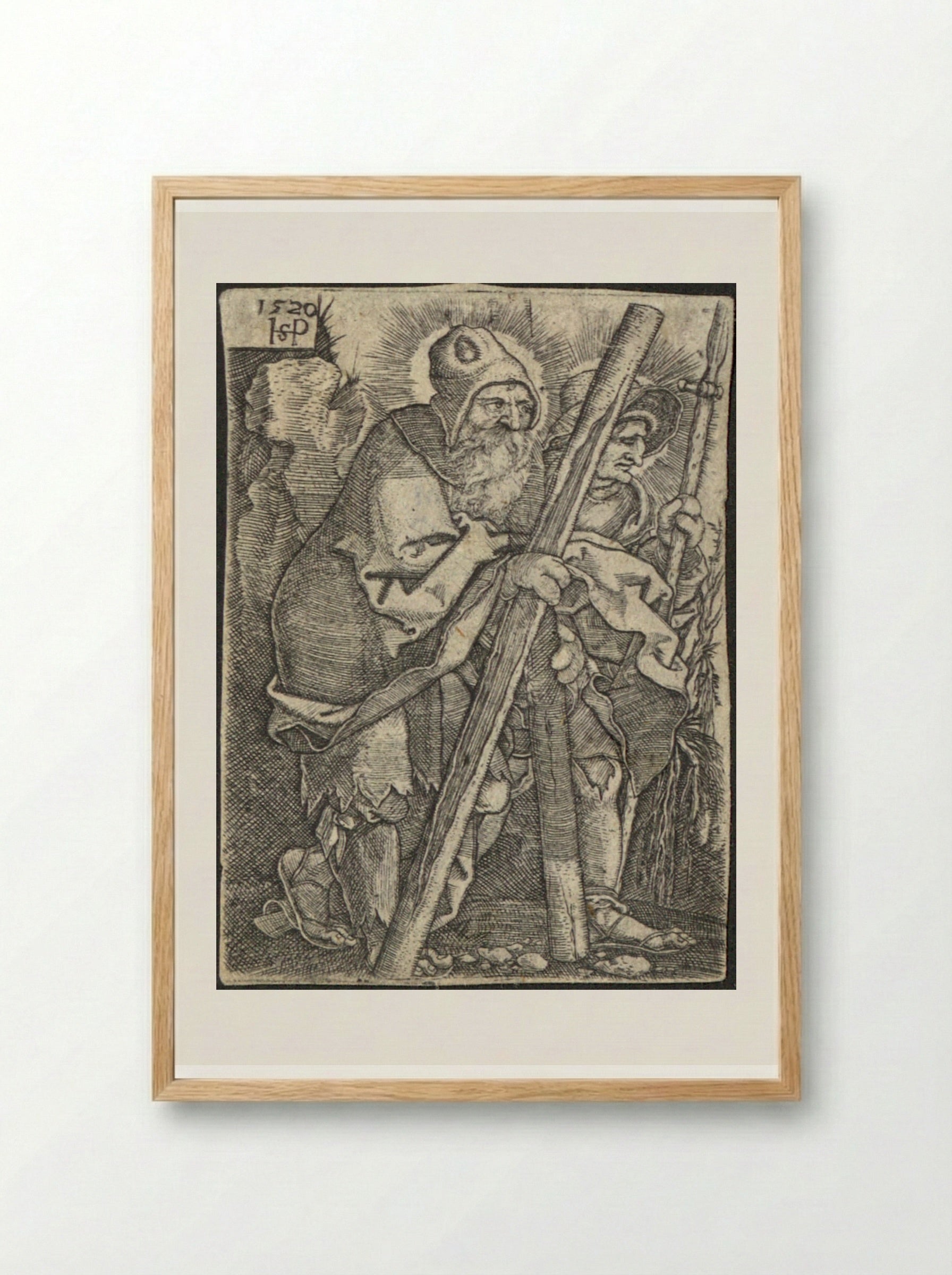 Saint Thomas - Sebald Beham - Framed Print Wood