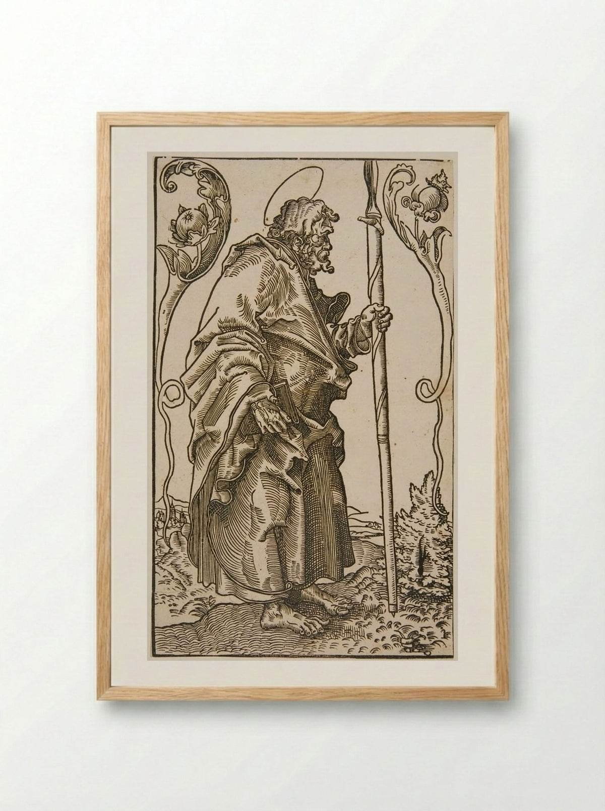 Saint Thomas - Lucas Cranach the Elder - Framed Print Wood